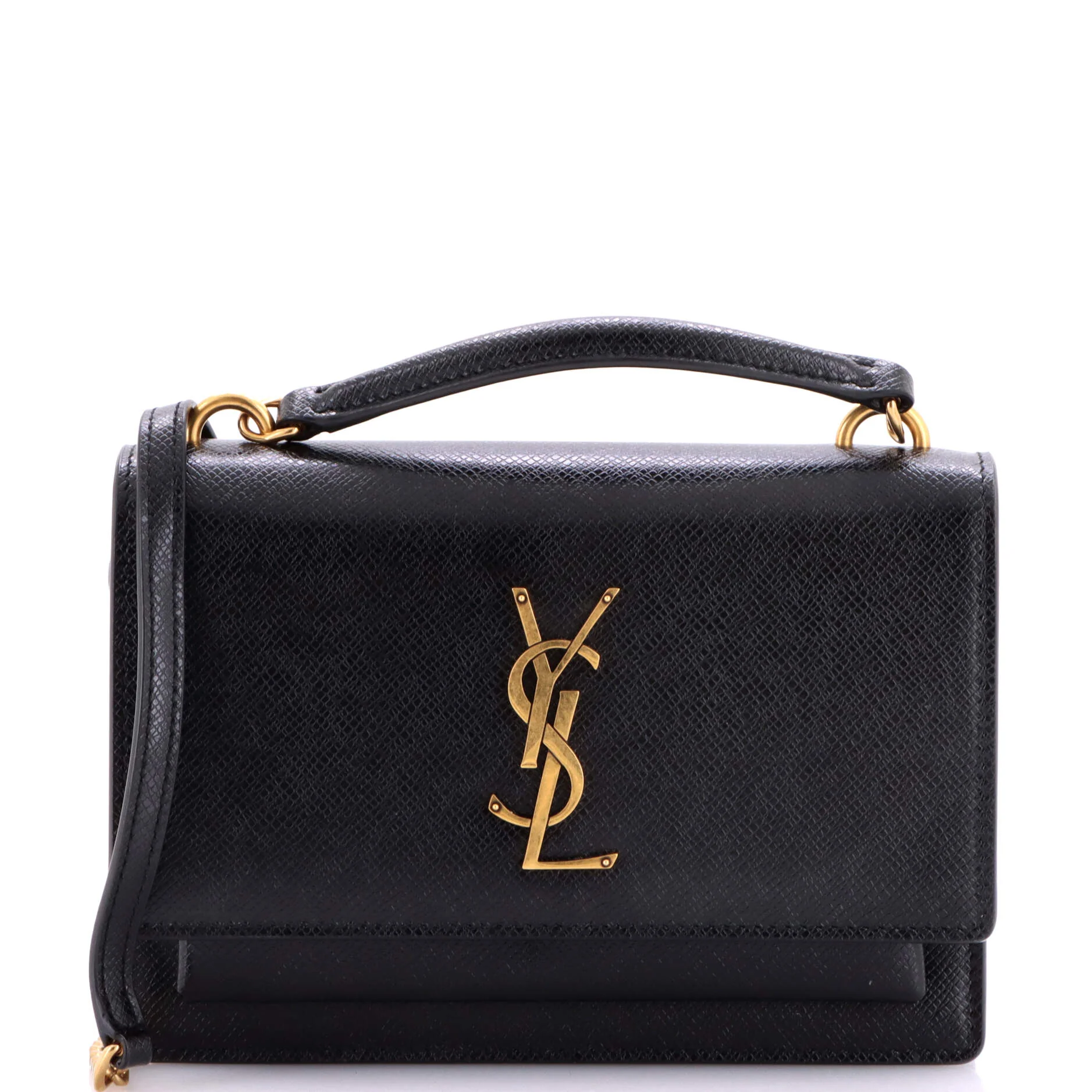 Sunset Top Handle Chain Wallet Leather