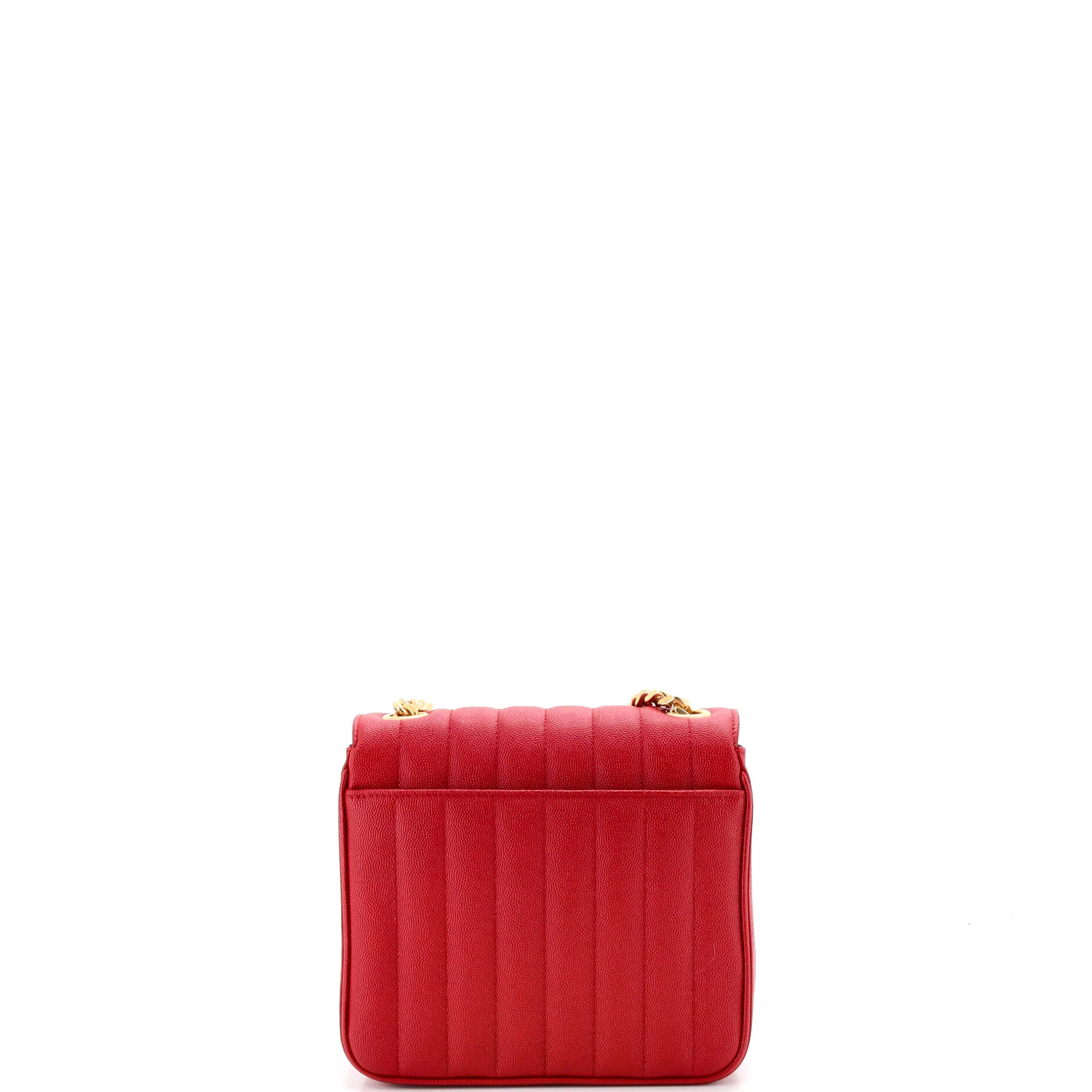 Vicky Crossbody Bag Vertical Quilted Grainy Leather Medium - Image 3