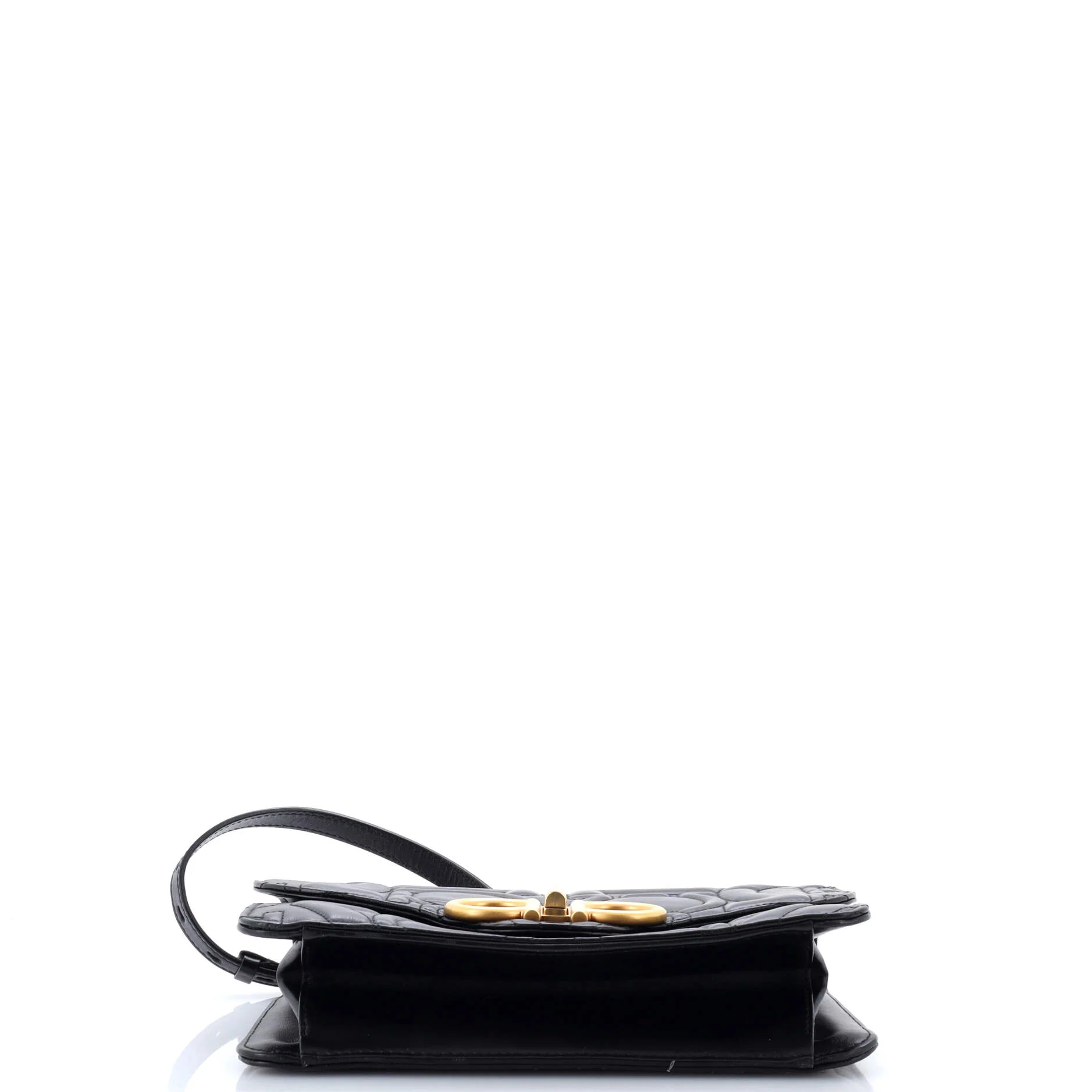 Gancini Turnlock Flap Bag Gancini Quilted Leather Medium - Image 4