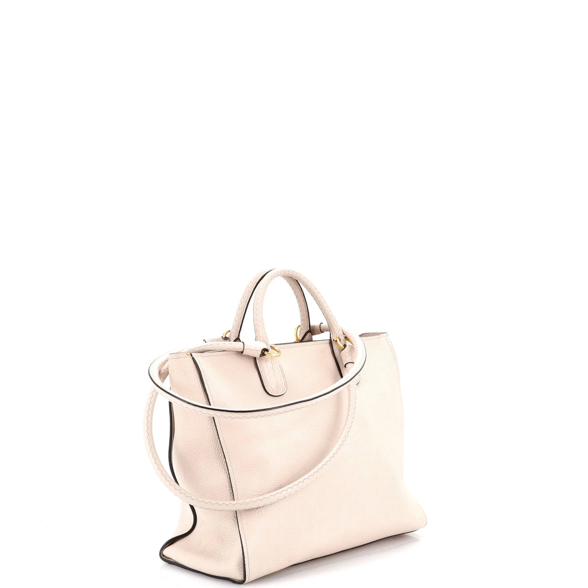 Gancio Braided Convertible Tote Leather Medium - Image 2