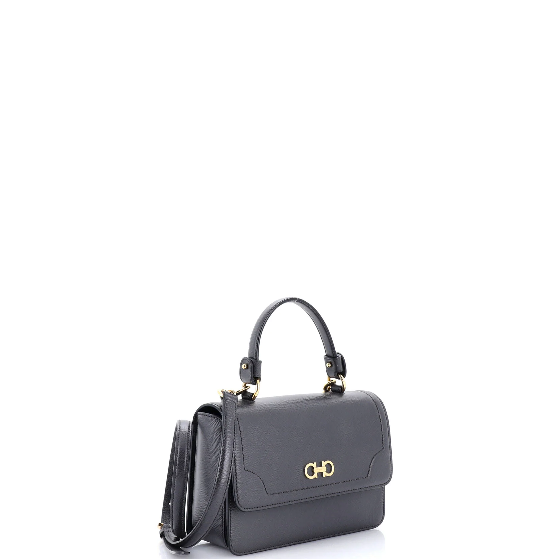 Seila Top Handle Bag Leather Small - Image 2