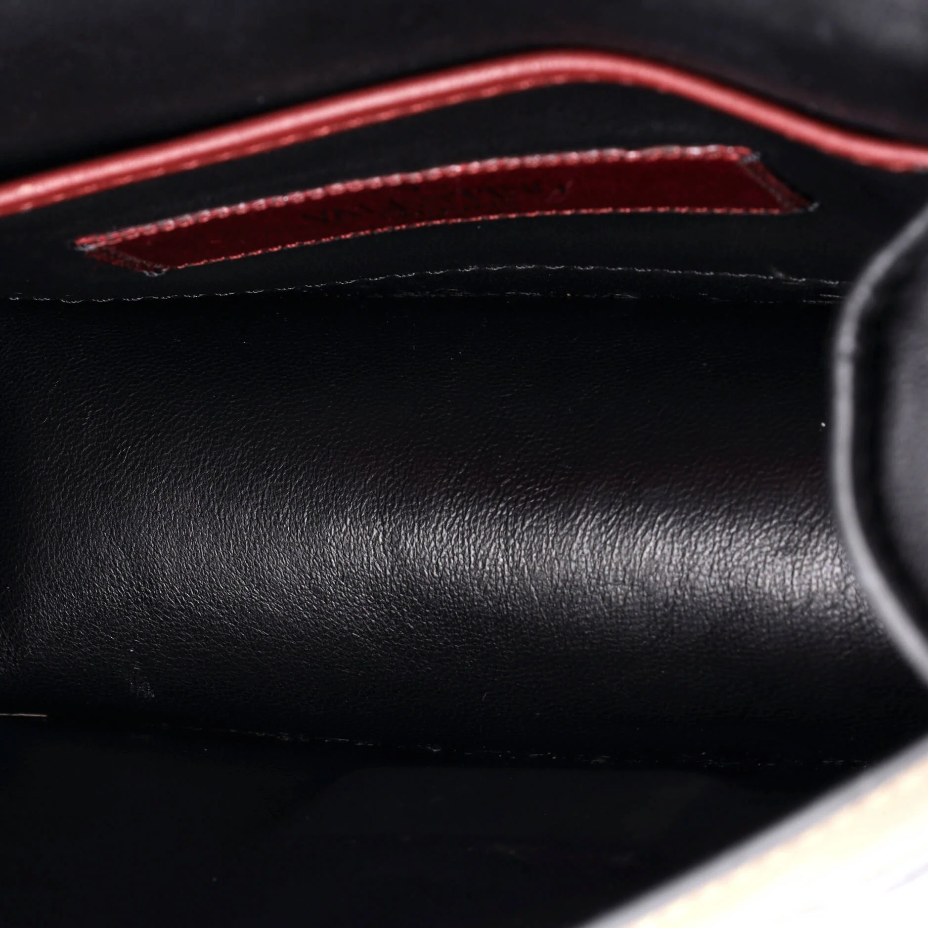 Glam Lock Shoulder Bag Geometric Color Block Leather Mini - Image 5