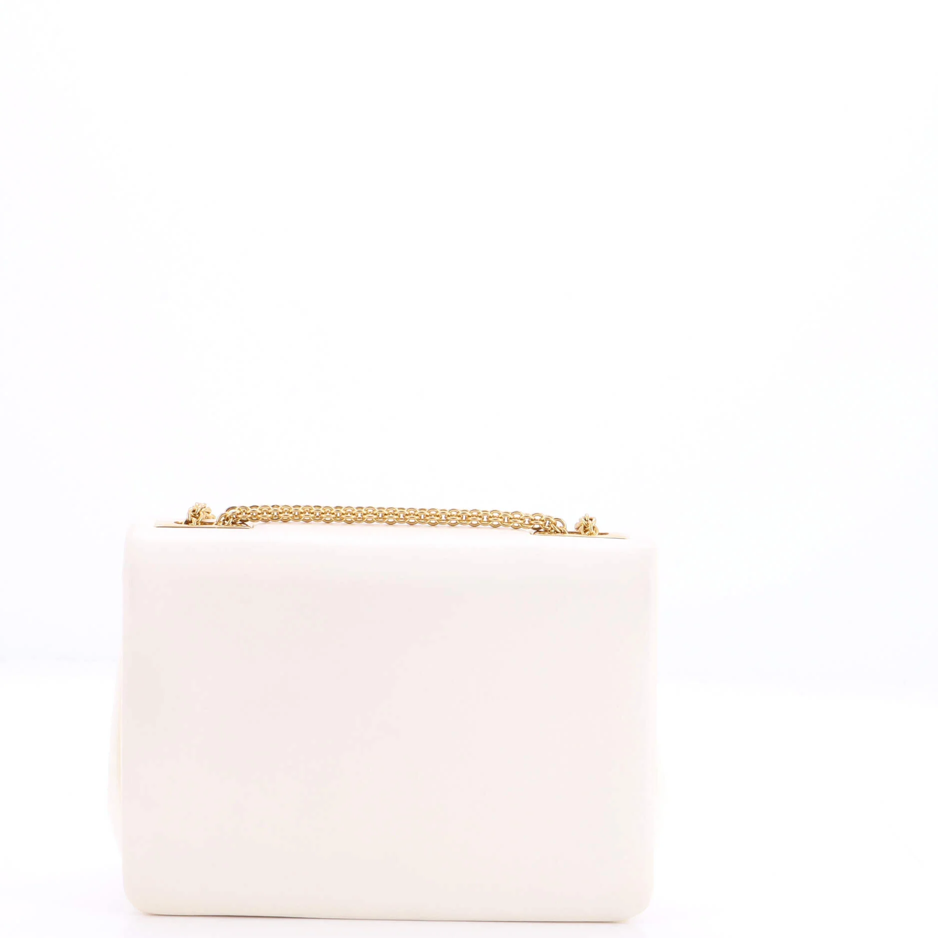 One Stud Chain Flap Bag Leather Small - Image 3