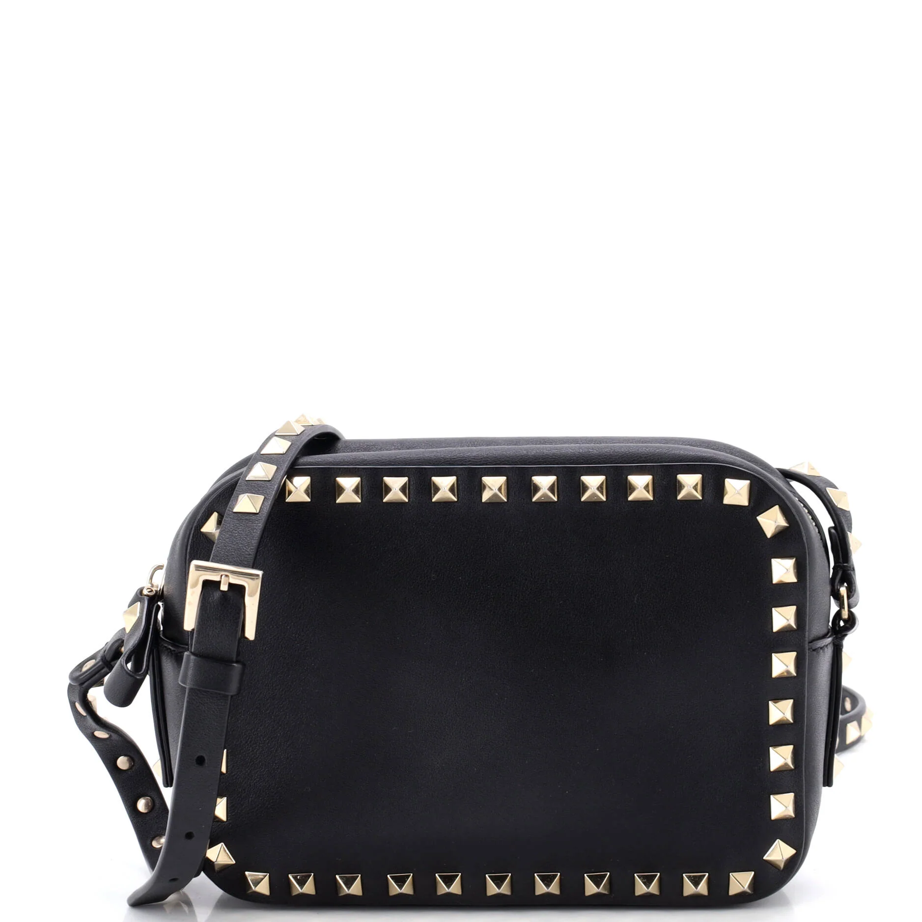 Rockstud Camera Crossbody Bag Leather