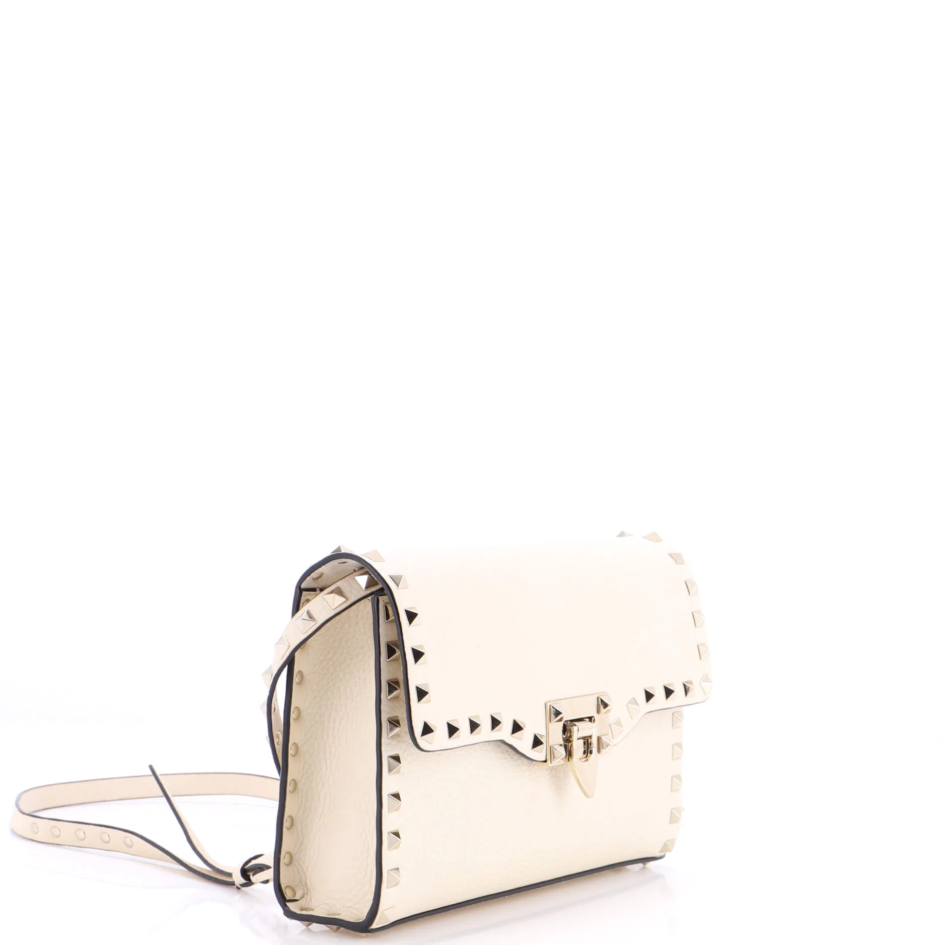 Rockstud Flip Lock Flap Bag Leather Medium - Image 2