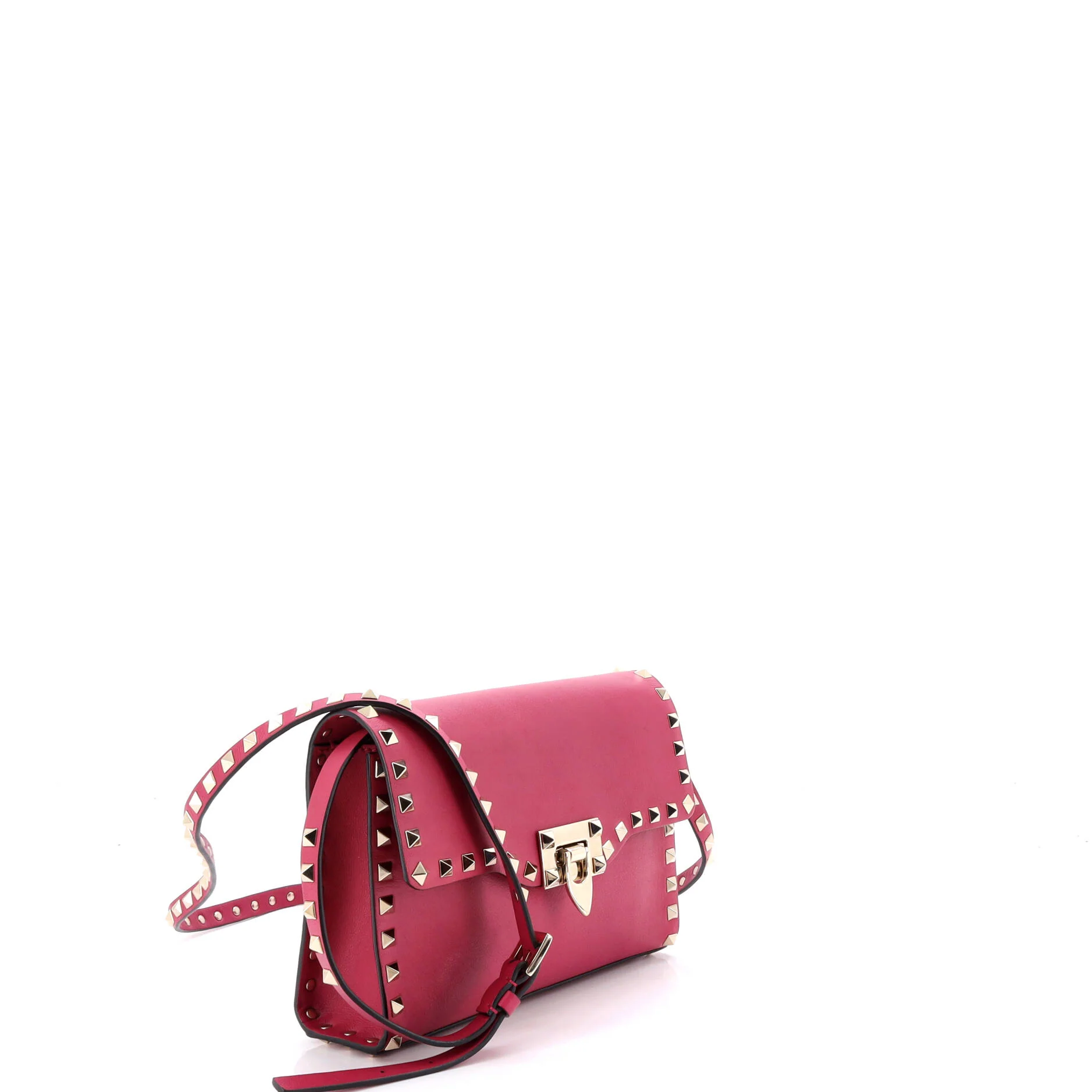 Rockstud Flip Lock Flap Bag Leather Medium - Image 2