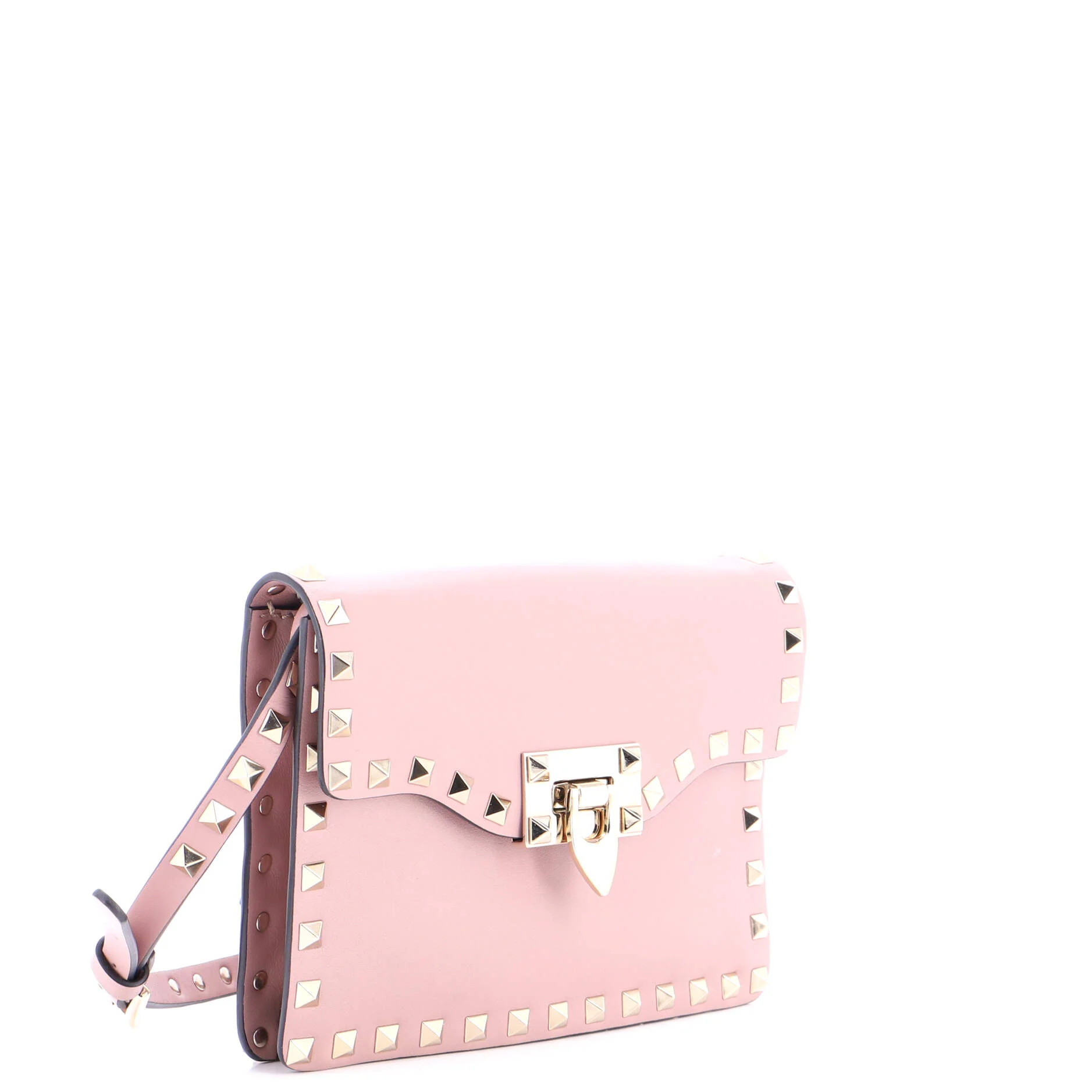 Rockstud Flip Lock Flap Bag Leather Small - Image 2