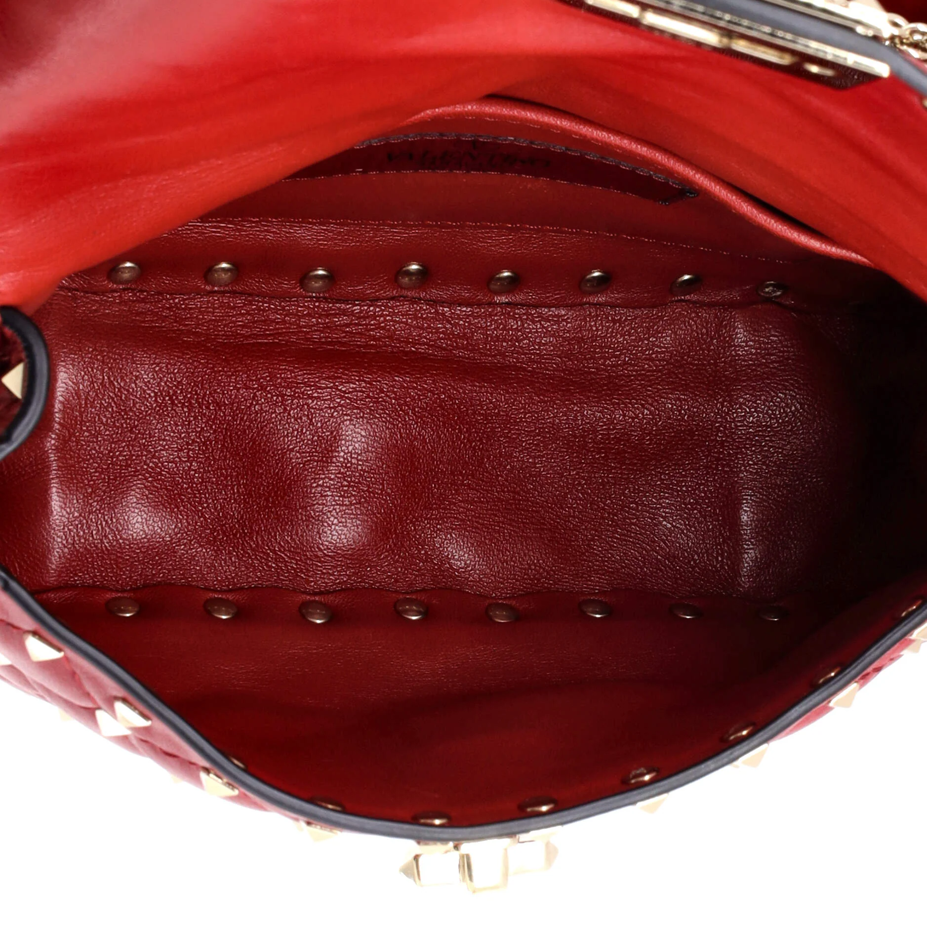 Rockstud Spike Flap Bag Quilted Leather Small - Image 5