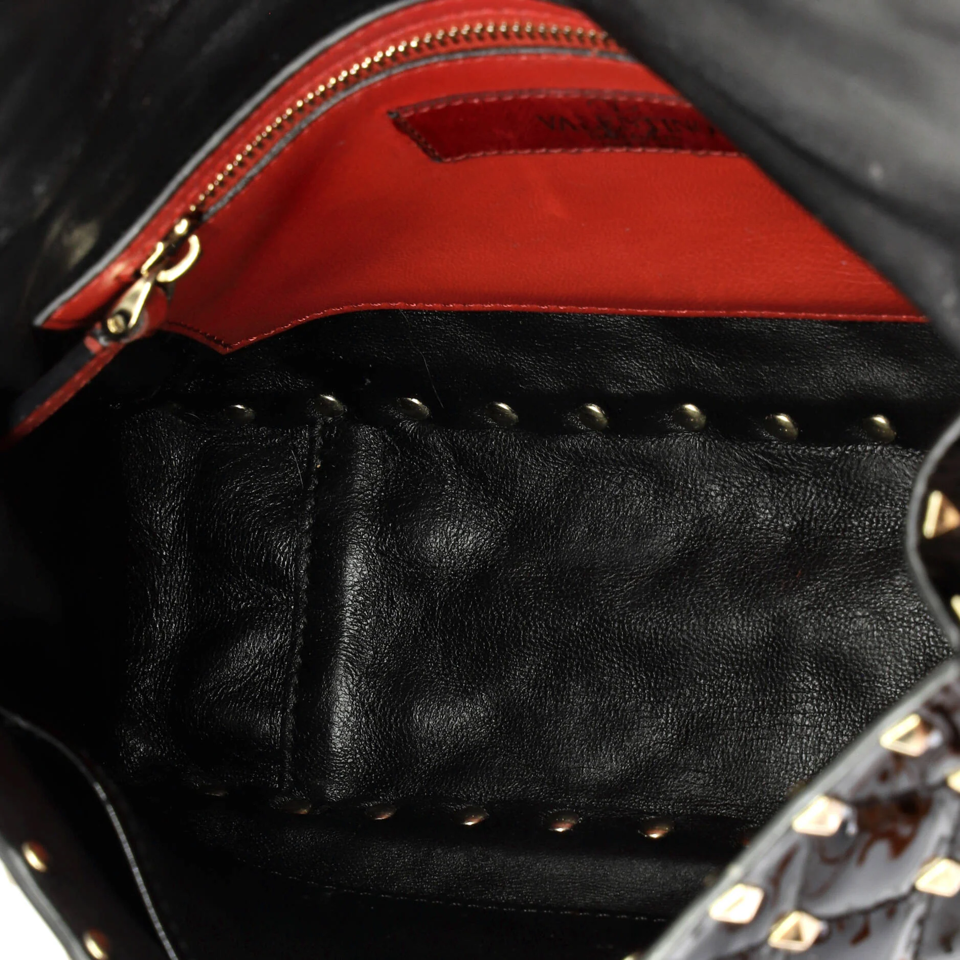 Rockstud Spike Flap Bag Quilted Patent Medium - Image 5