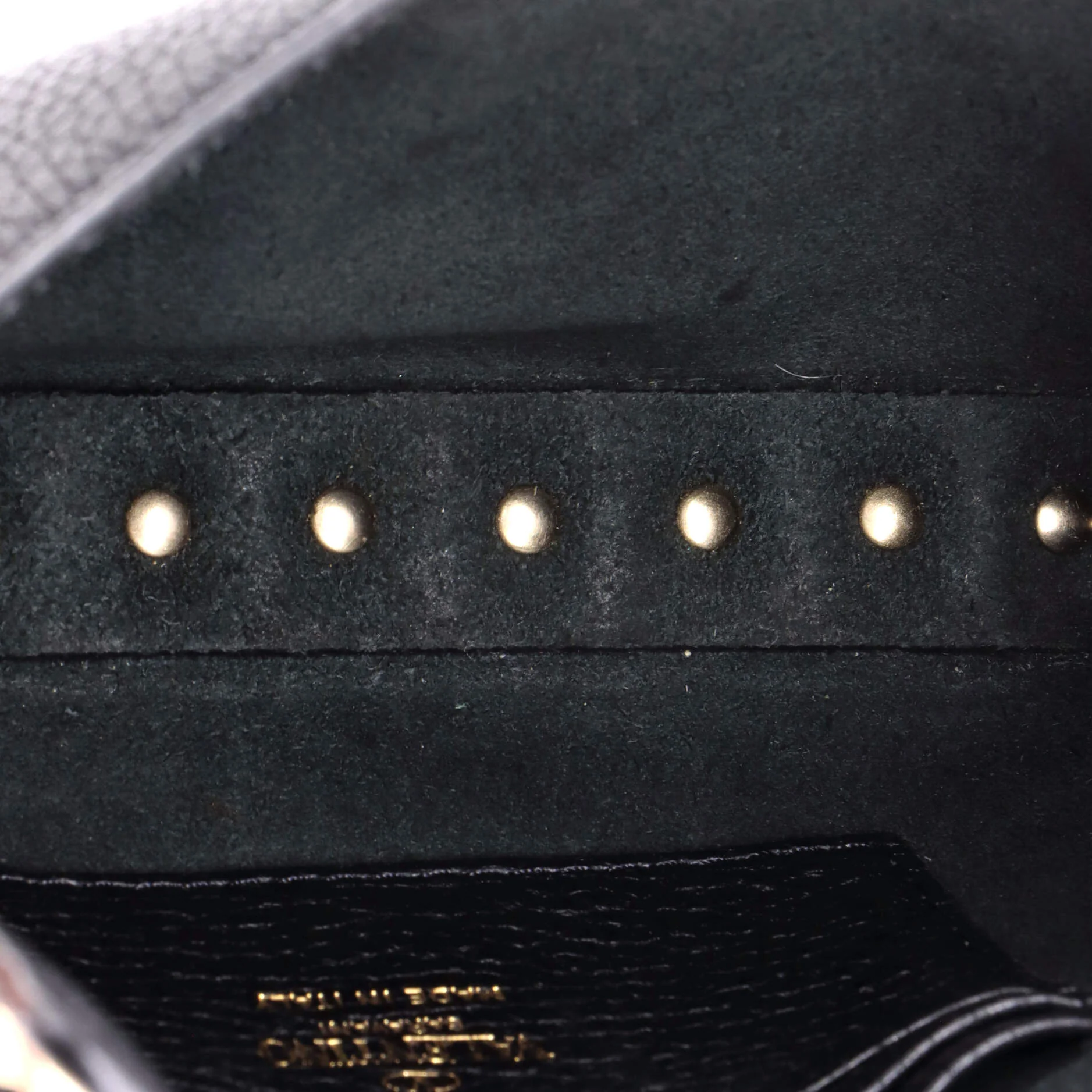 Rockstud Top Handle Crossbody Pouch Leather Mini - Image 5