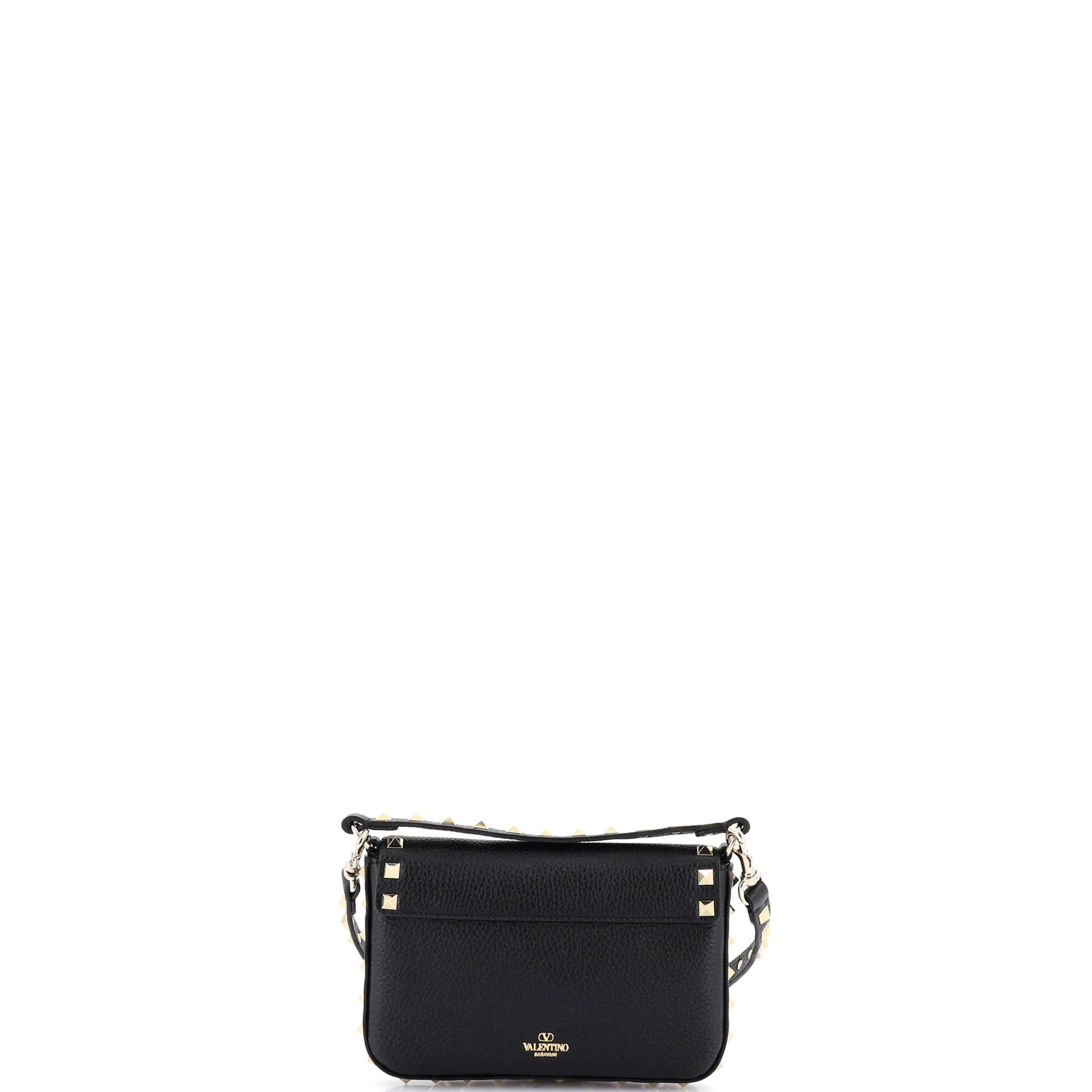 Rockstud Top Handle Crossbody Pouch Leather Mini - Image 3