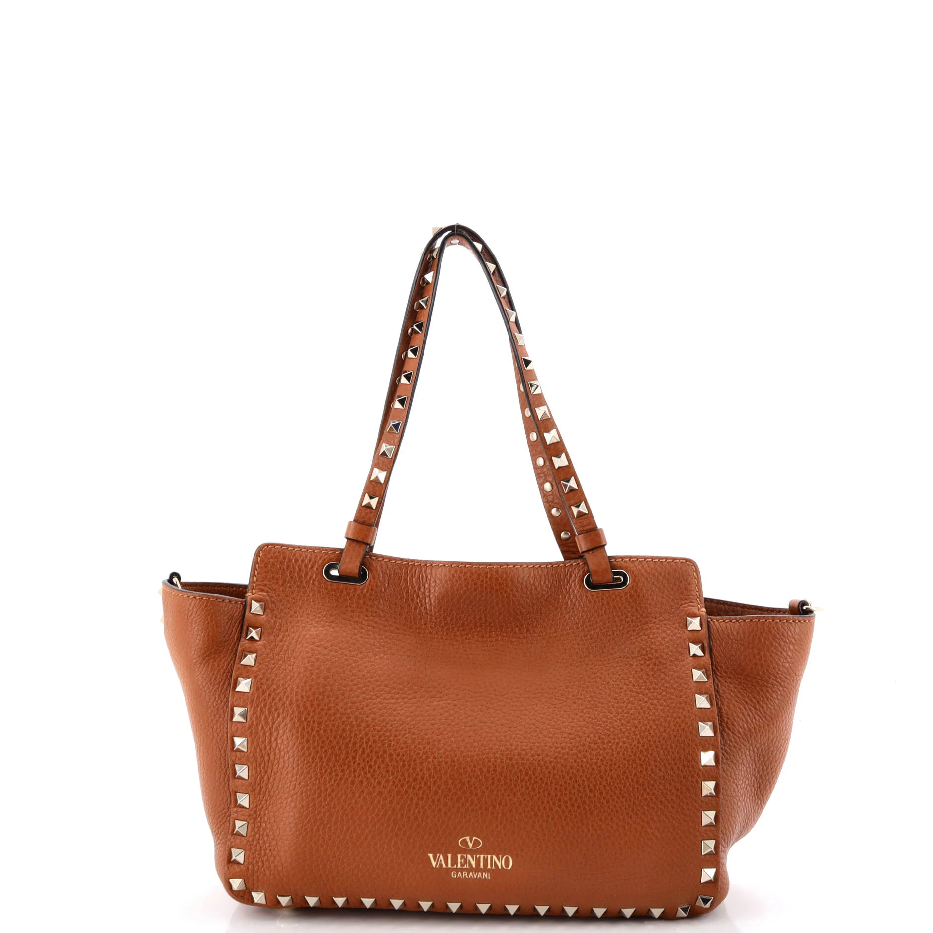 Rockstud Tote Pebbled Leather Small - Image 3