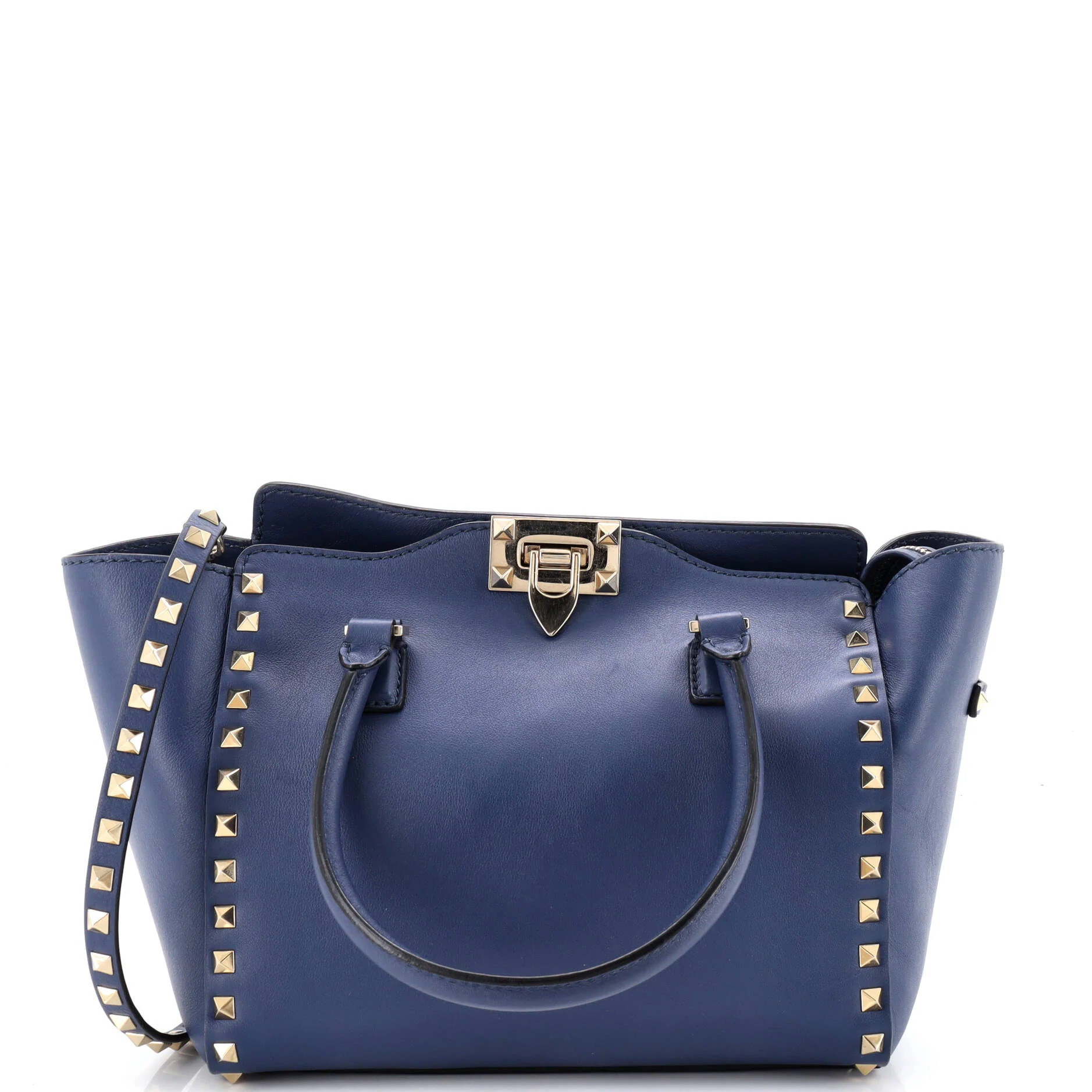 Rockstud Tote Rigid Leather Small