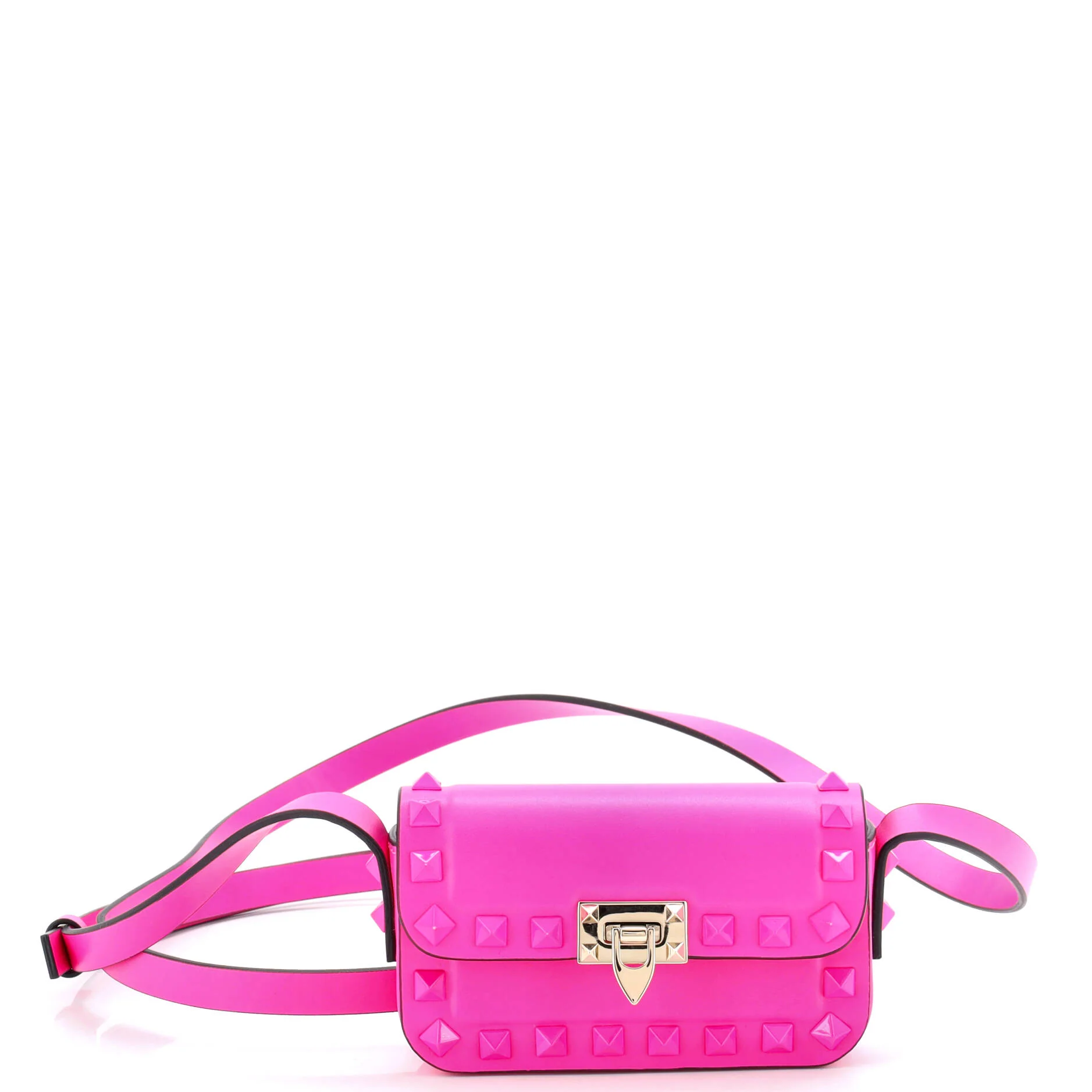Rockstud23 Shoulder Bag Leather Micro