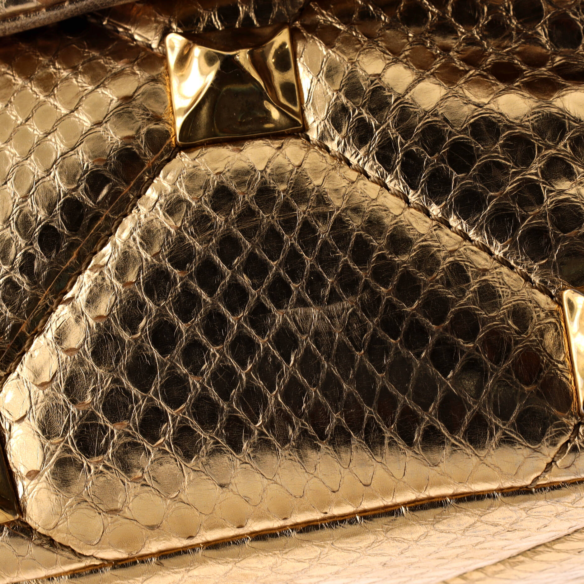 Roman Stud Flap Bag Quilted Leather Large - Image 6