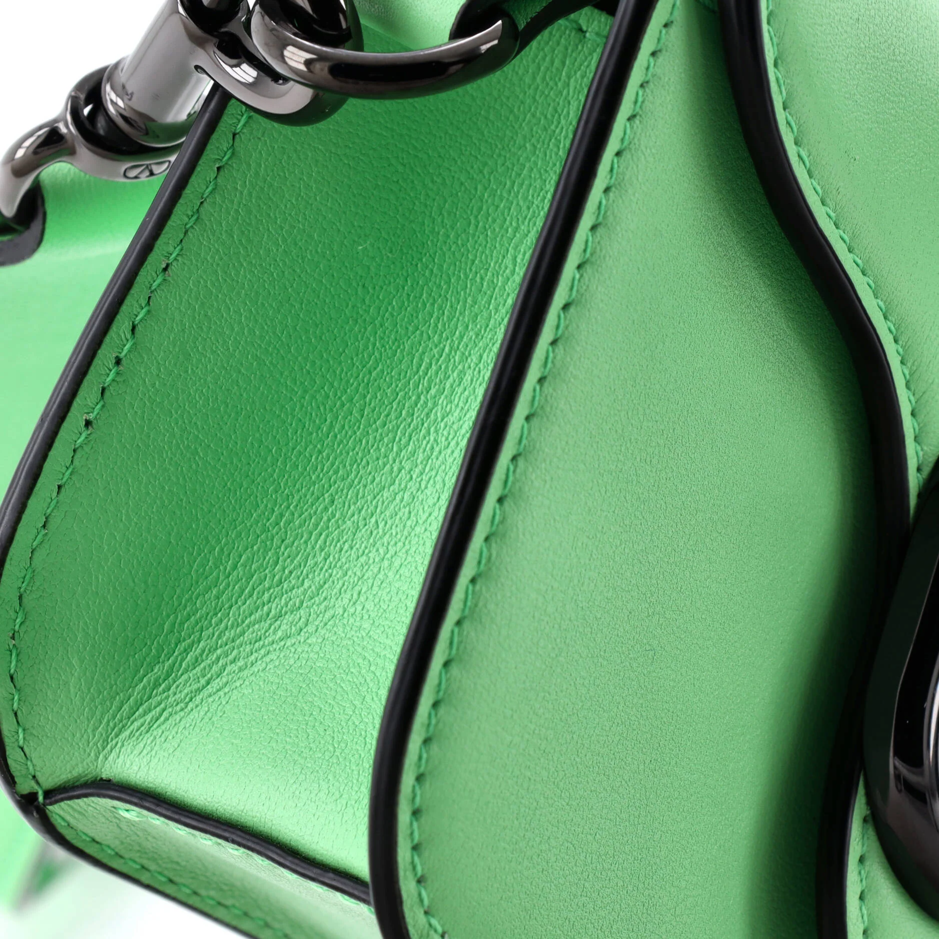 VLogo Flap Shoulder Bag Leather Mini - Image 6