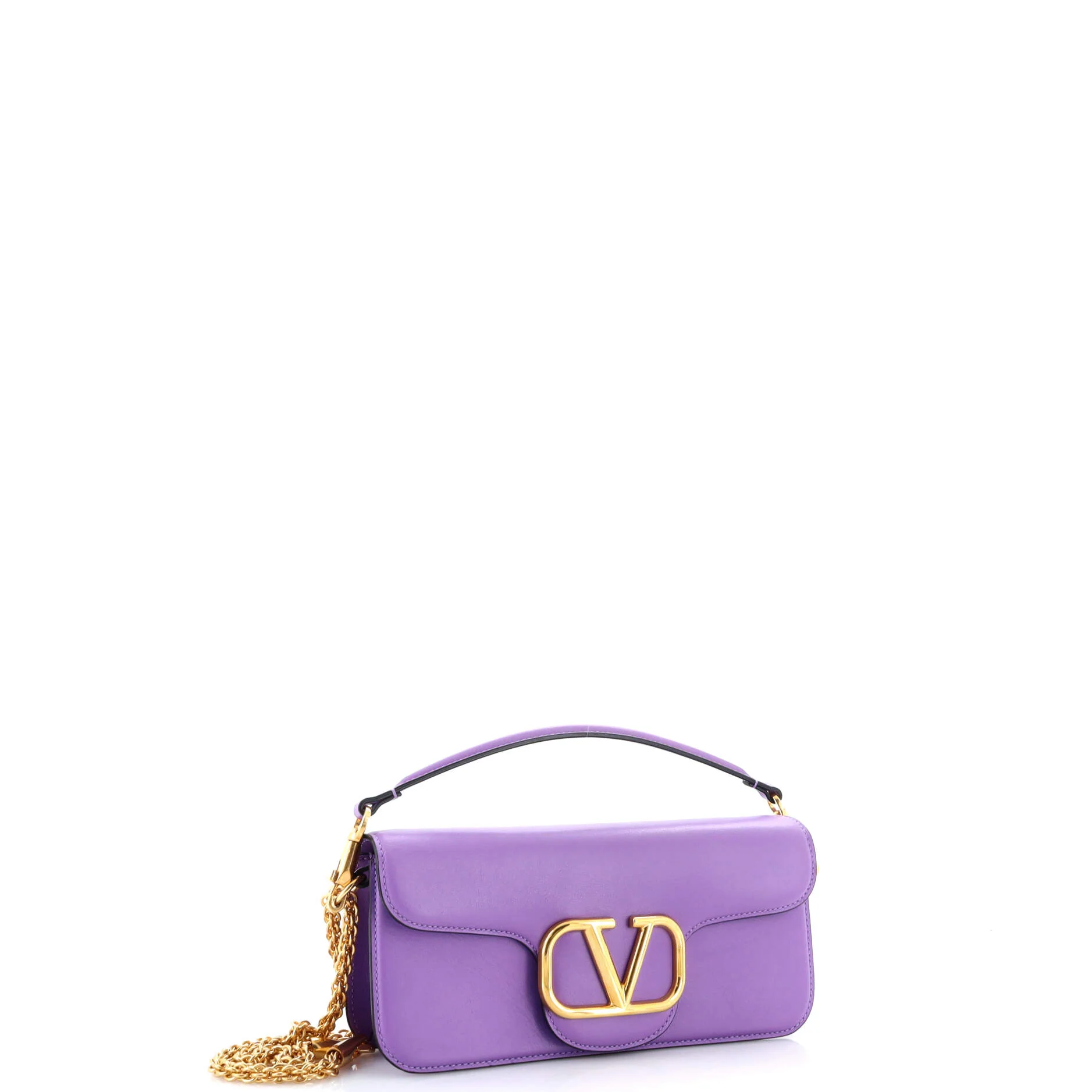 VLogo Loco Flap Shoulder Bag Leather Medium - Image 2