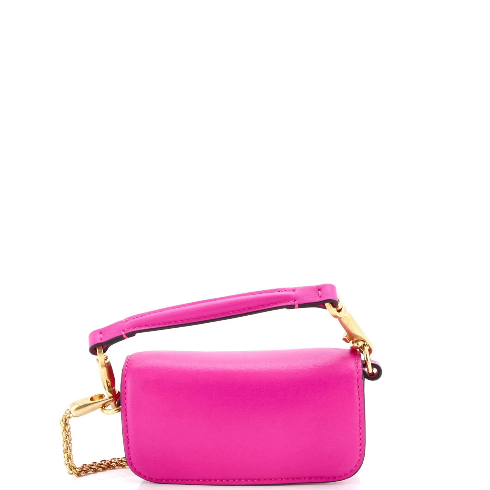 VLogo Loco Flap Shoulder Bag Leather Mini - Image 3