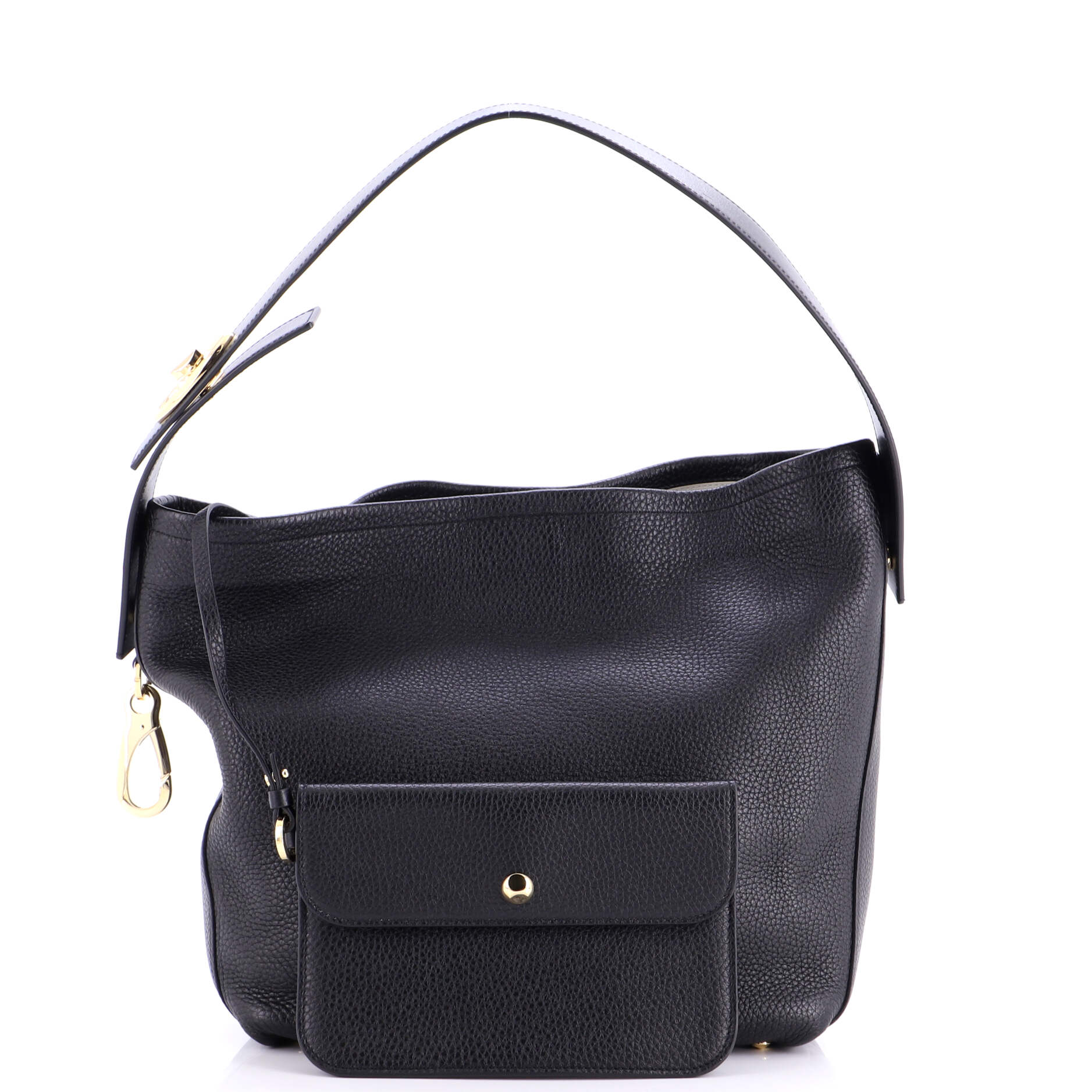 VLogo Ohval Hobo Shoulder Bag Leather - Image 2