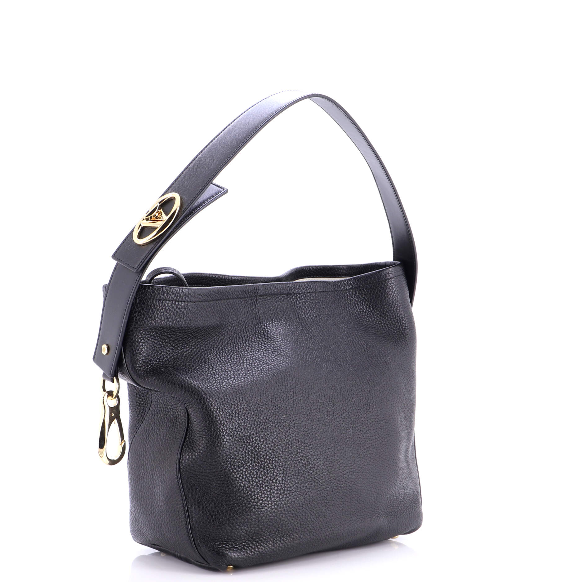 VLogo Ohval Hobo Shoulder Bag Leather - Image 3
