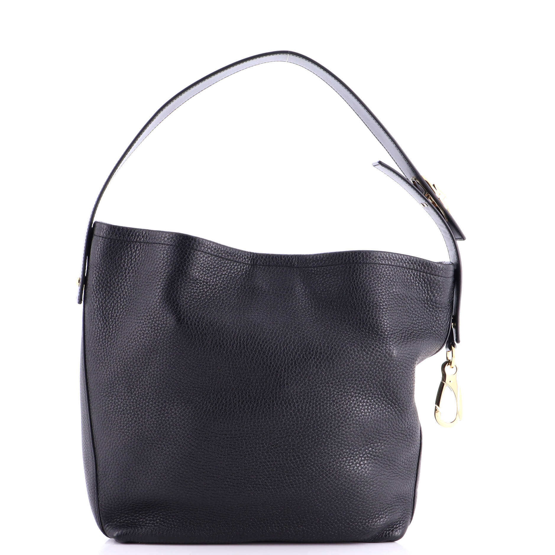 VLogo Ohval Hobo Shoulder Bag Leather - Image 4