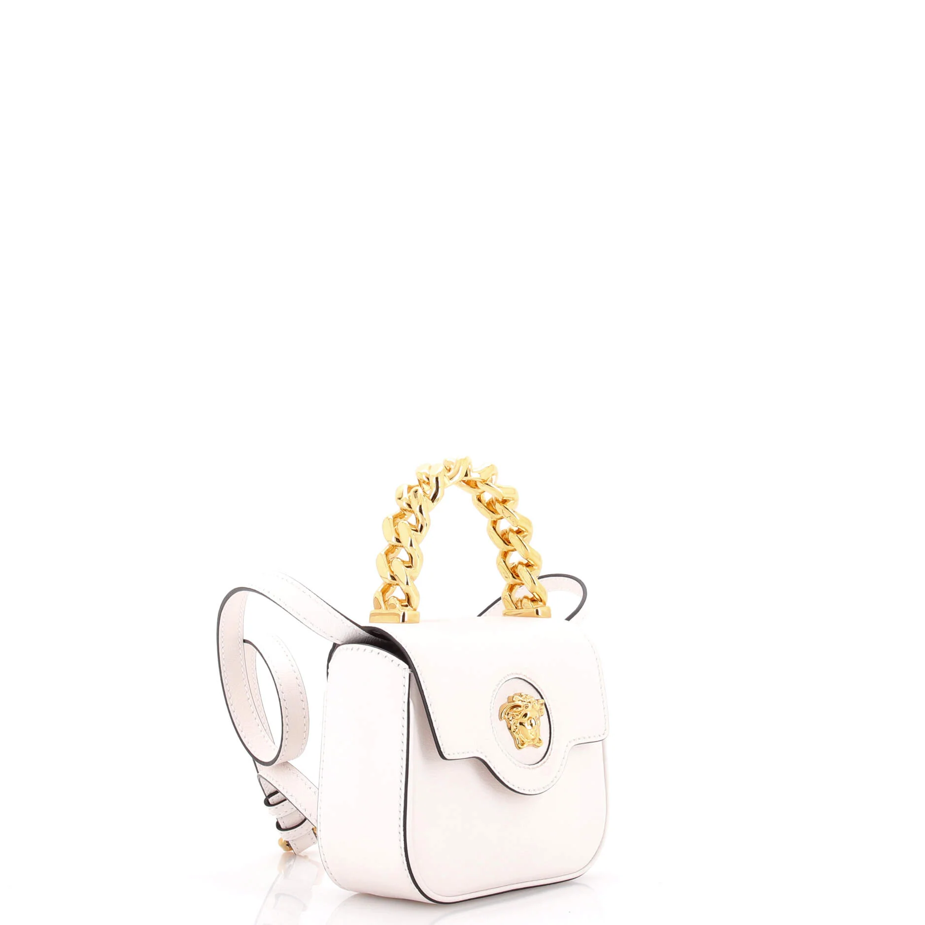 La Medusa Chain Top Handle Bag Leather Small - Image 2