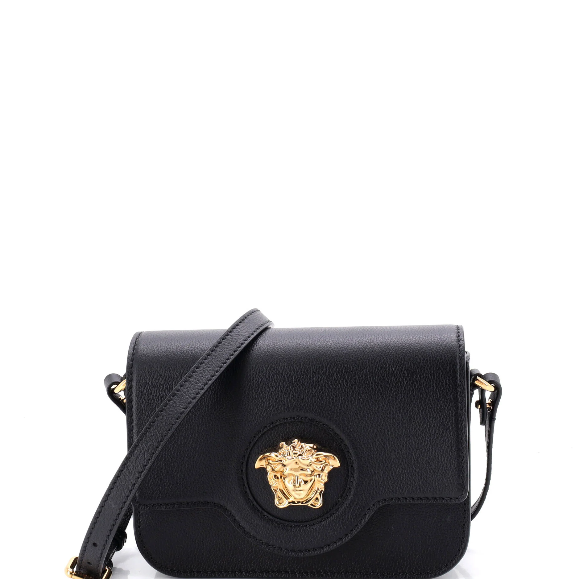 La Medusa Flap Shoulder Bag Leather Small