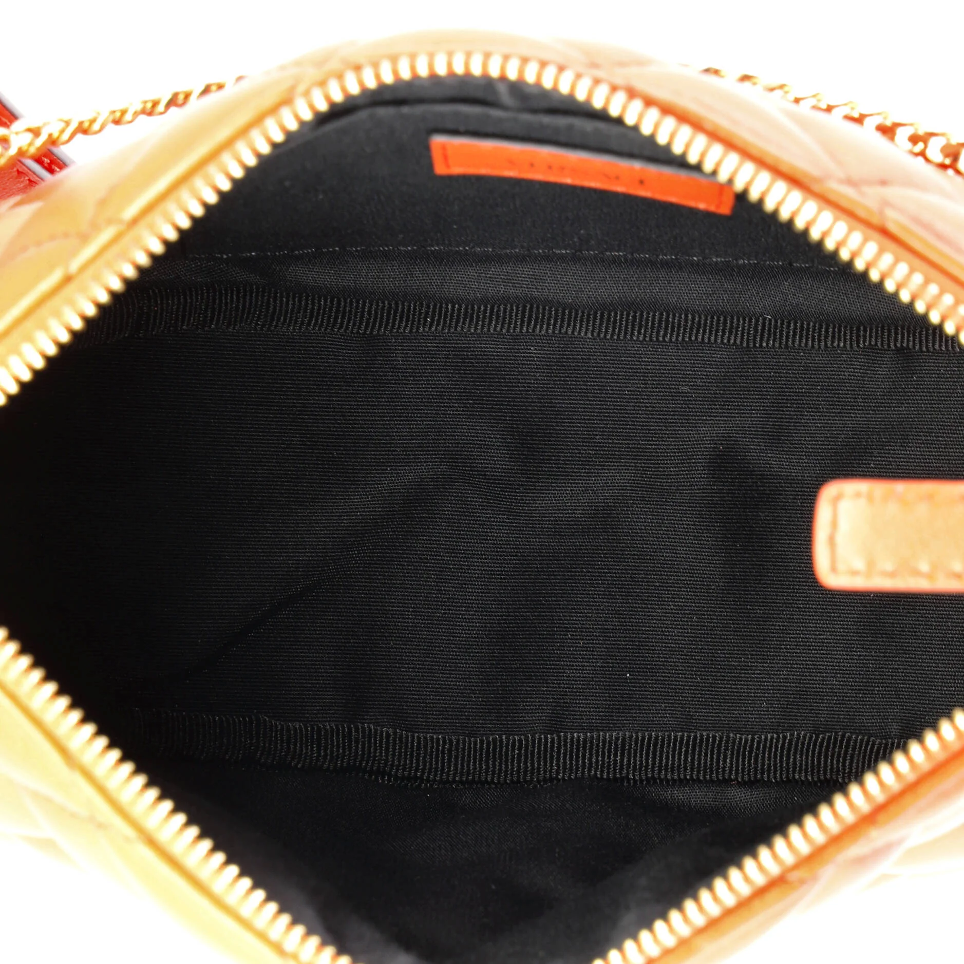 La Medusa Half Moon Crossbody Bag Quilted Leather - Image 5