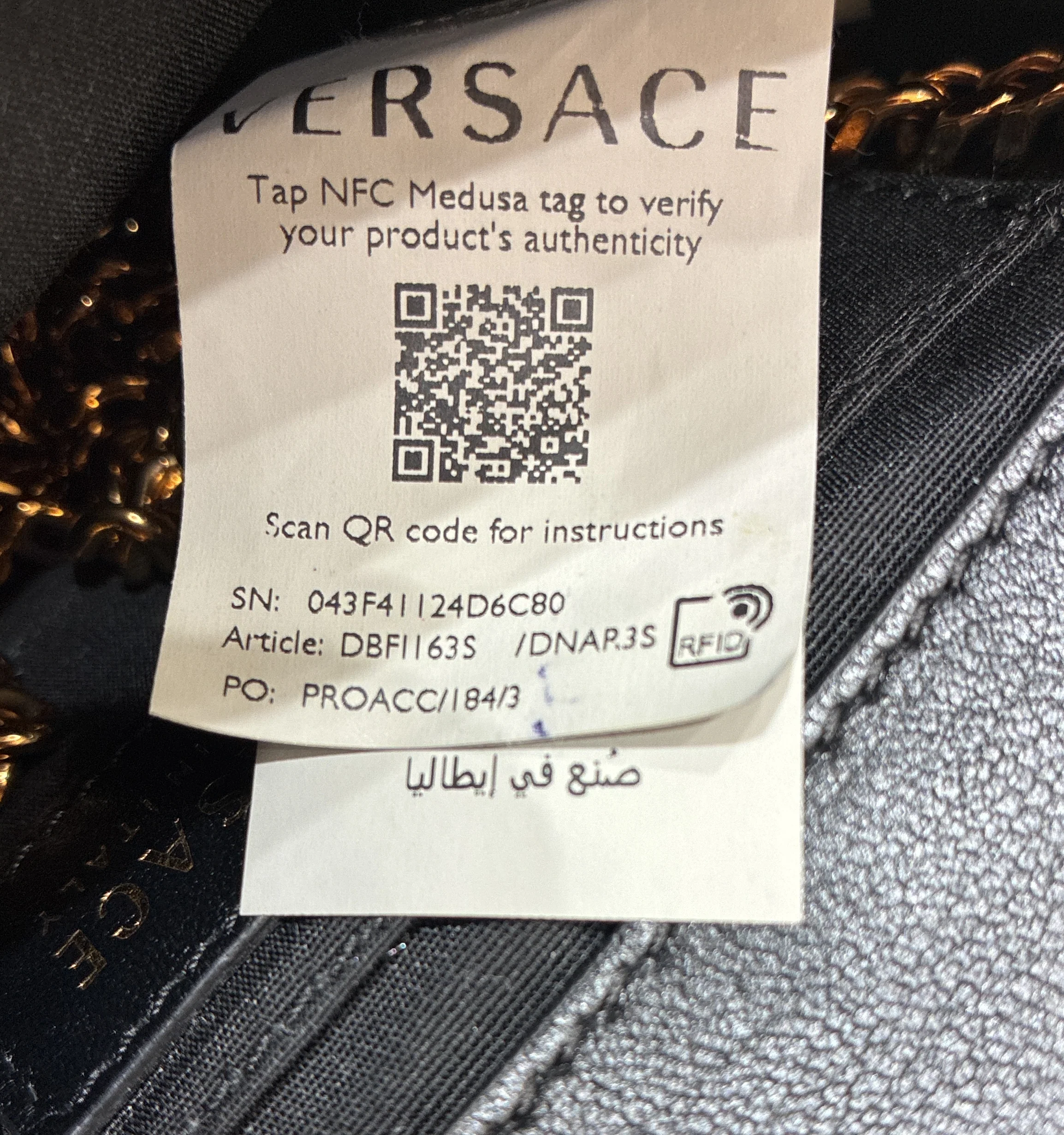 Medusa Icon Chain Flap Bag Quilted Leather Mini - Image 6