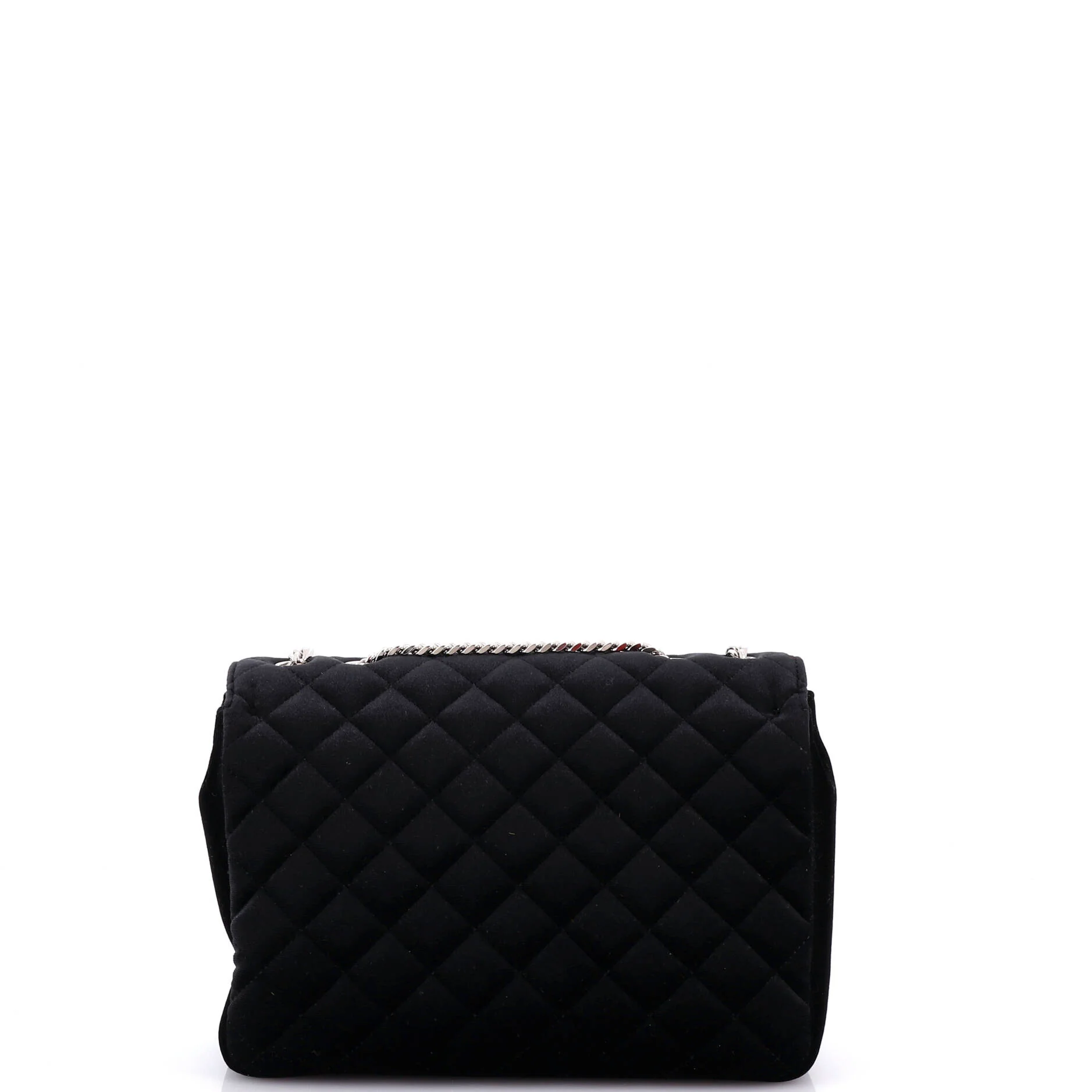 Medusa Icon Chain Flap Bag Quilted Satin Medium - Image 3