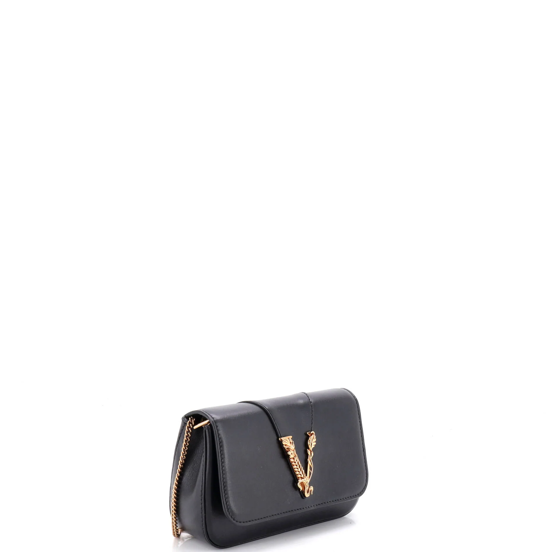 Virtus Clutch on Chain Leather - Image 2