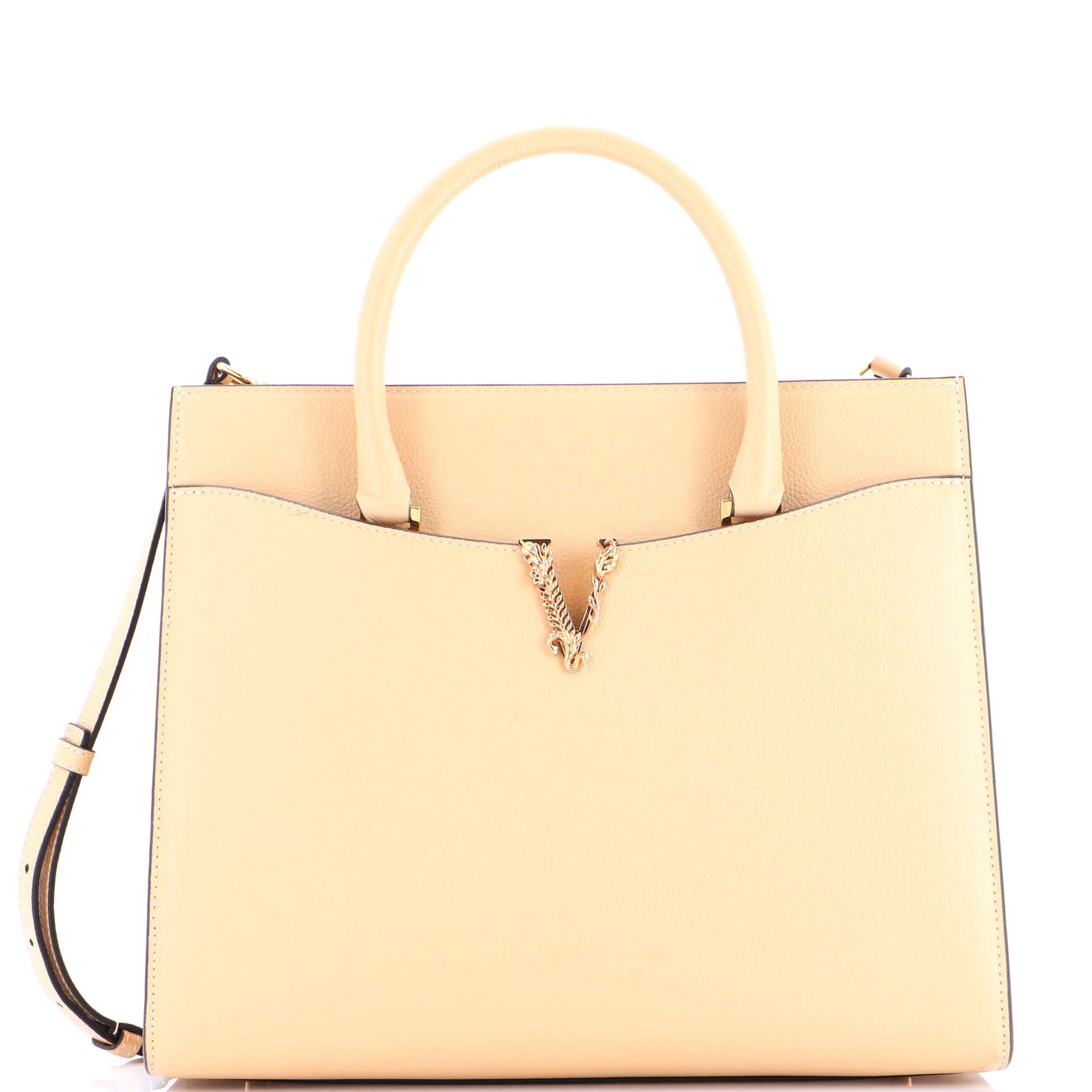 Virtus Front Pocket Tote Leather Large