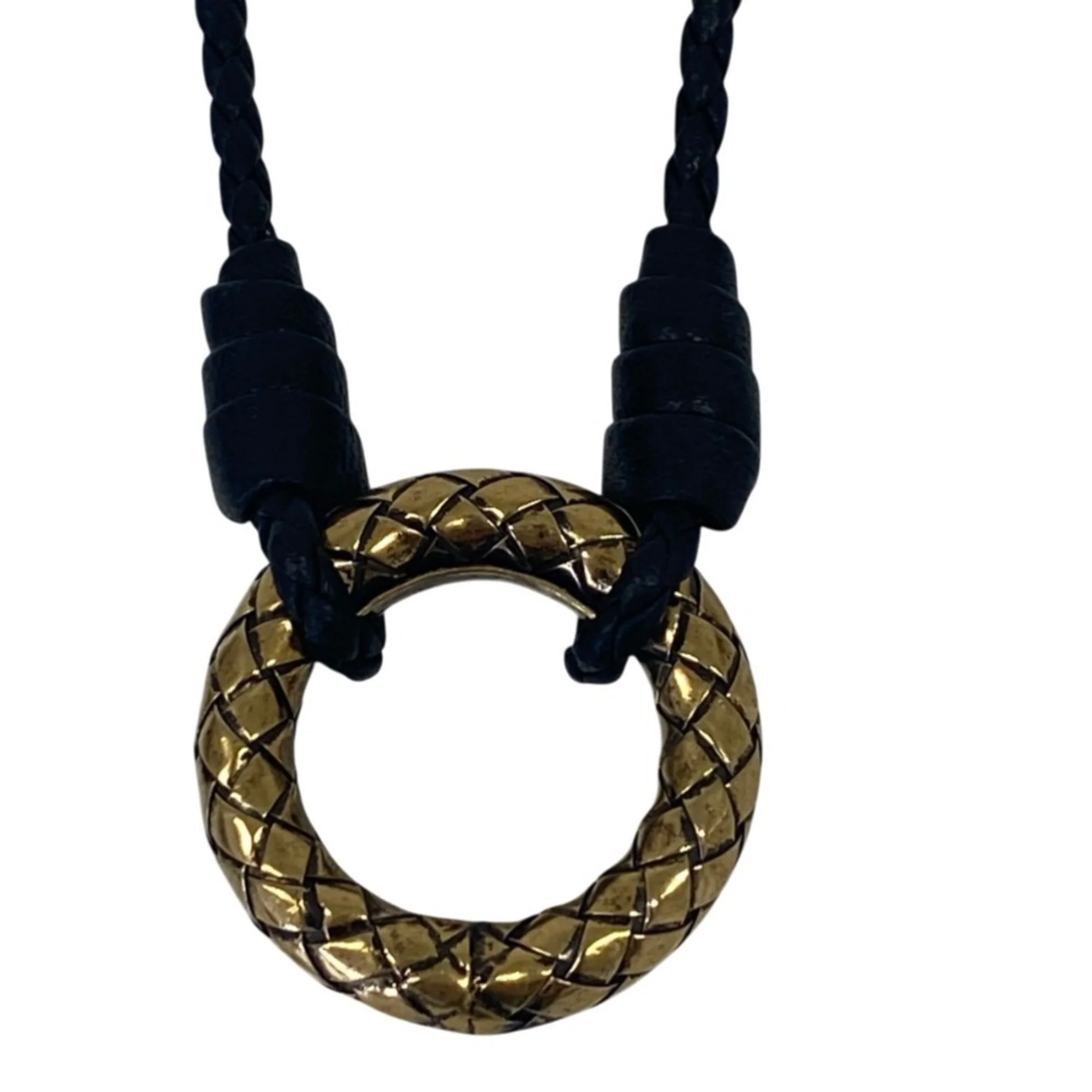 Intrecciato Pendant Necklace Sterling Silver