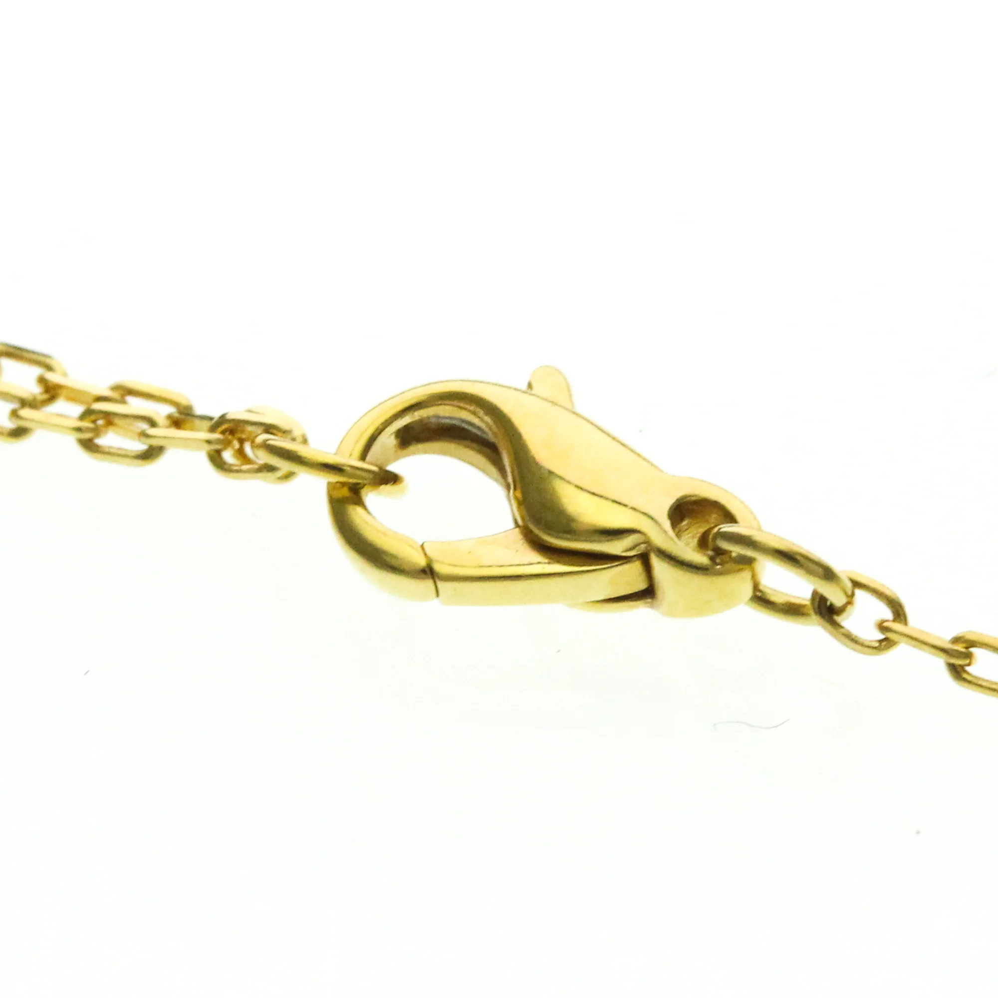 Quatre Radiant Pendant Necklace 18K White Gold and 18K Yellow Gold with Diamond - Image 9