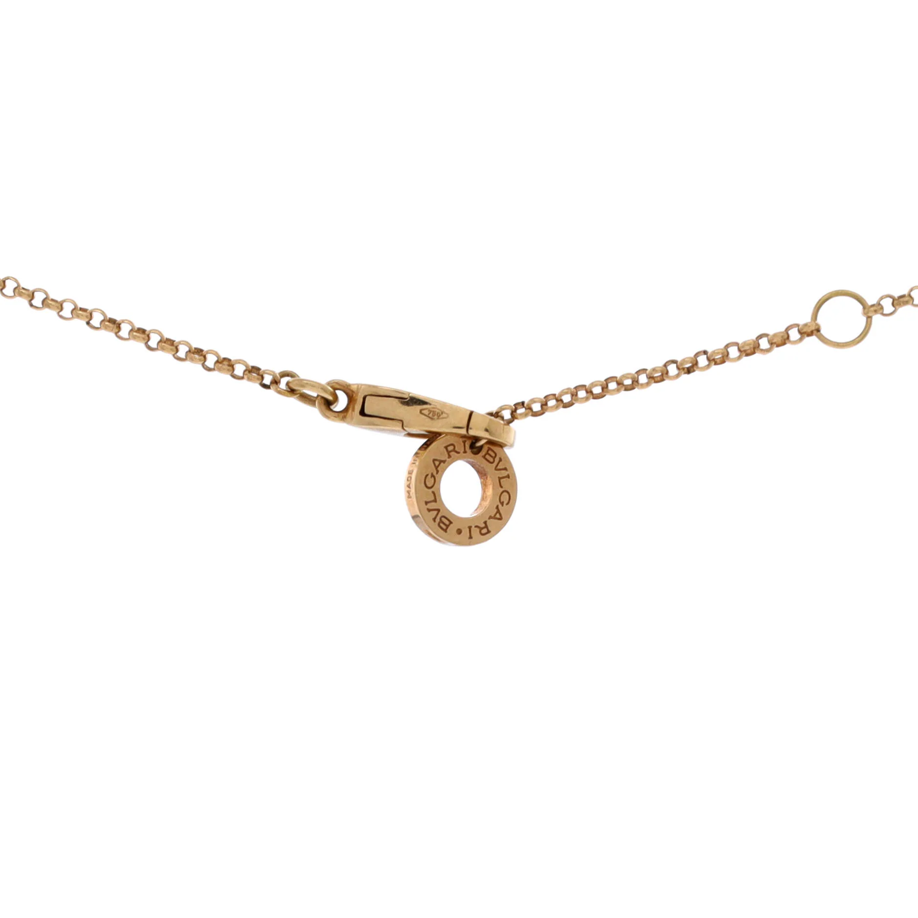 Bvlgari Bvlgari Pendant Necklace 18K Yellow Gold with Onyx - Image 3
