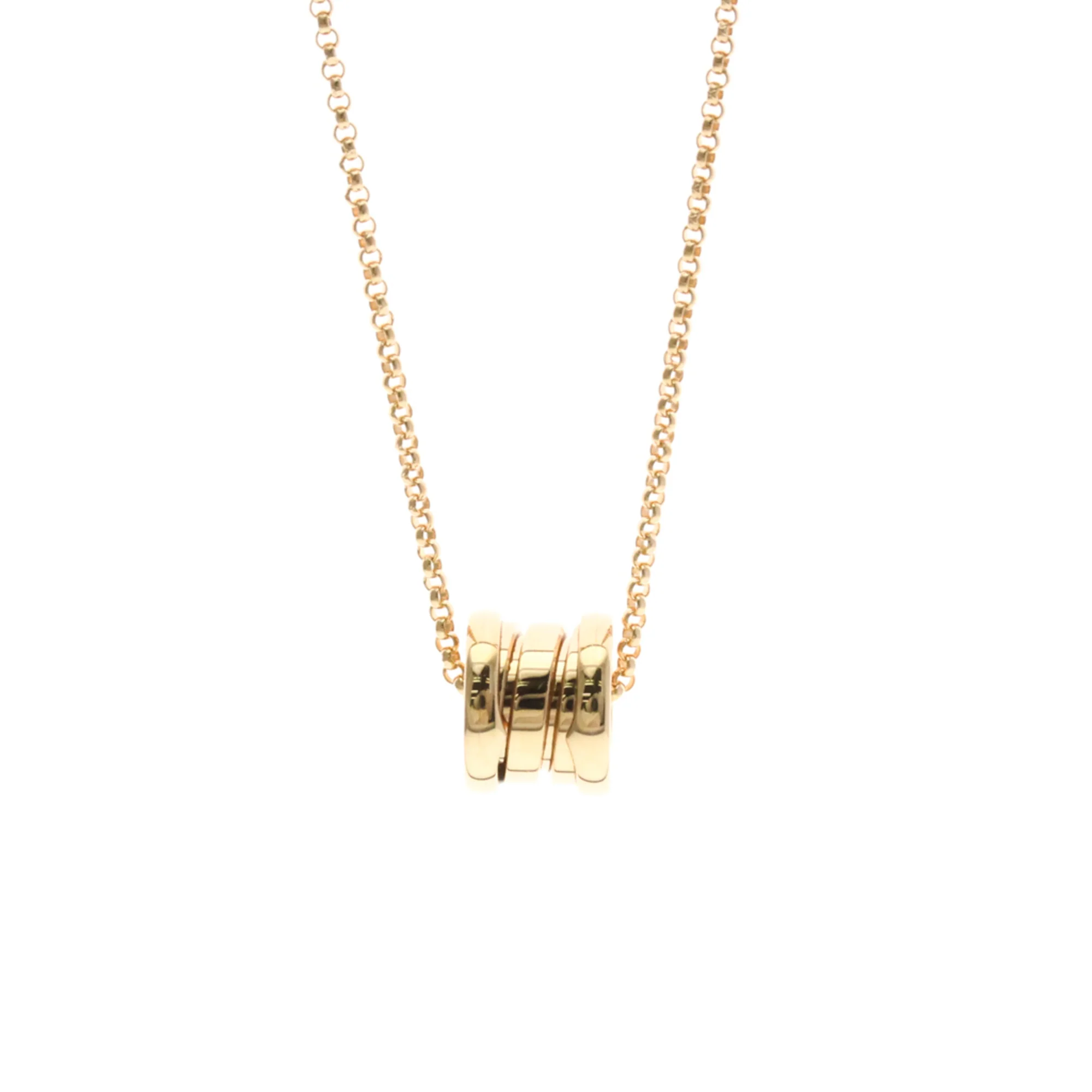 B.Zero1 Pendant Necklace 18K Rose Gold