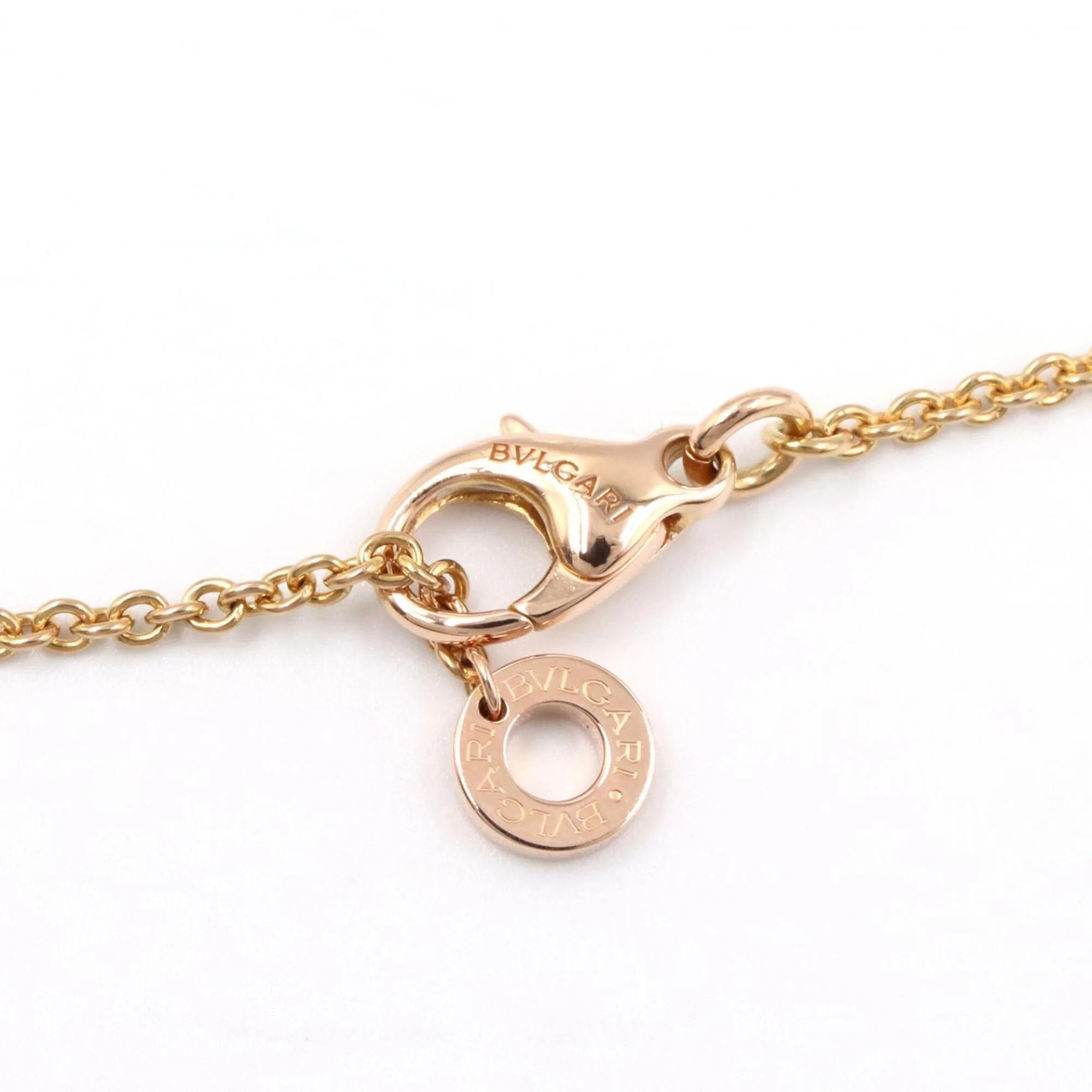 B.Zero1 Pendant Necklace 18K Rose Gold and Diamond - Image 4