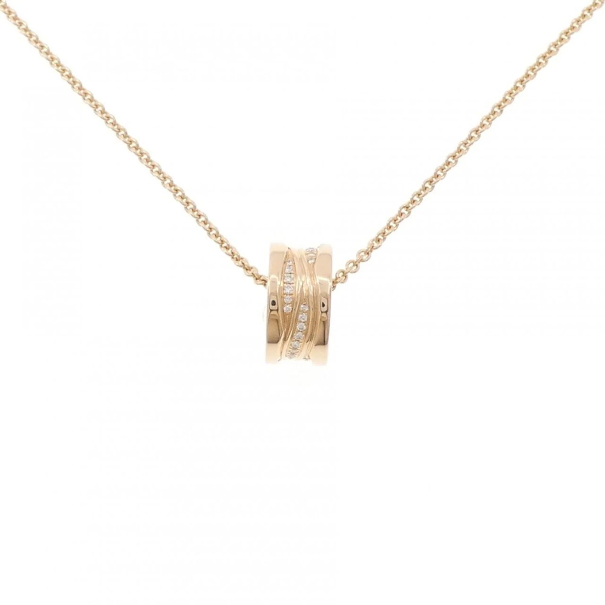B.Zero1 Pendant Necklace 18K Rose Gold With Diamond
