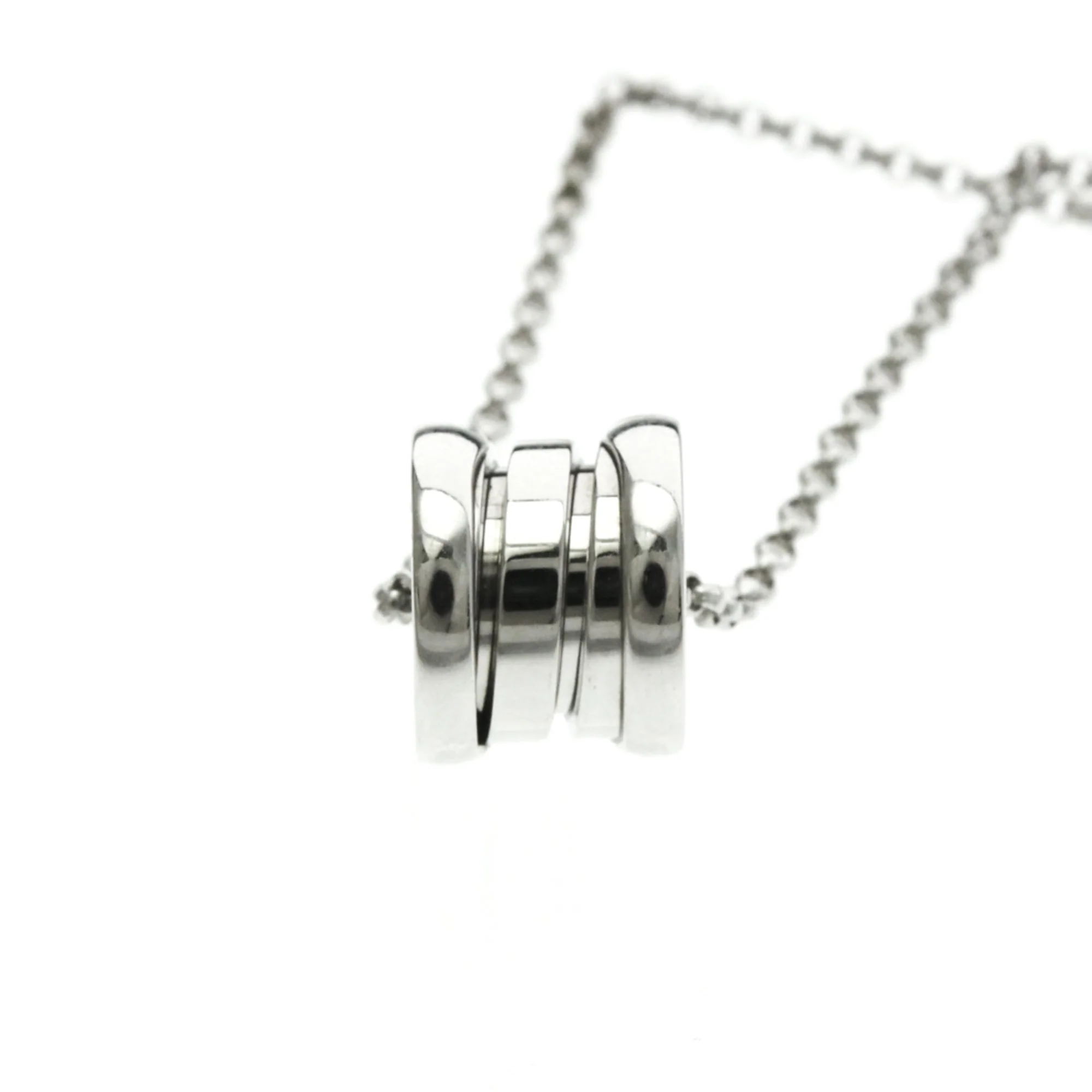 B.Zero1 Pendant Necklace 18K White Gold - Image 4