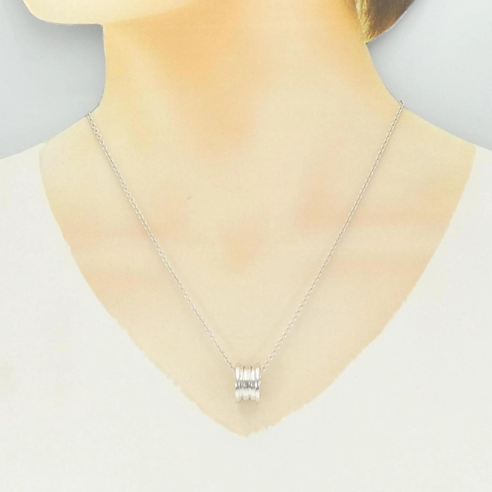 B.Zero1 Pendant Necklace 18K White Gold - Image 6