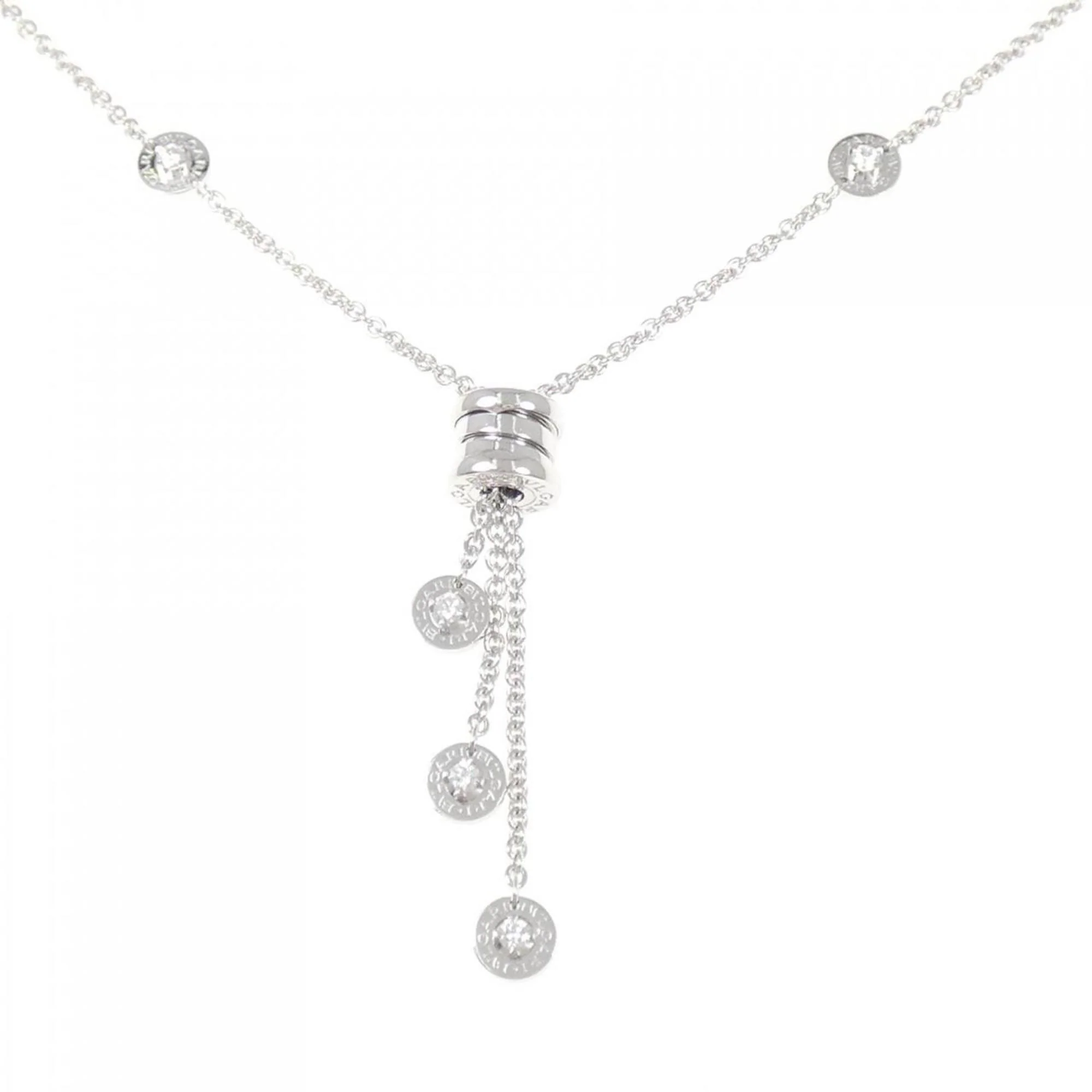 B.Zero1 Pendant Necklace 18K White Gold
