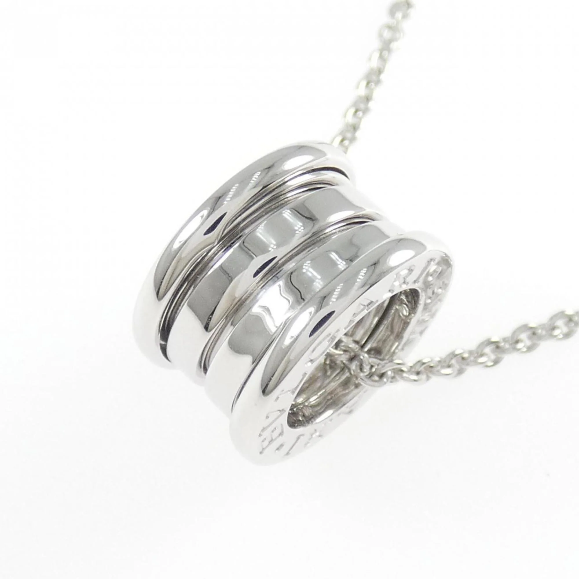 B.Zero1 Pendant Necklace 18K White Gold - Image 3