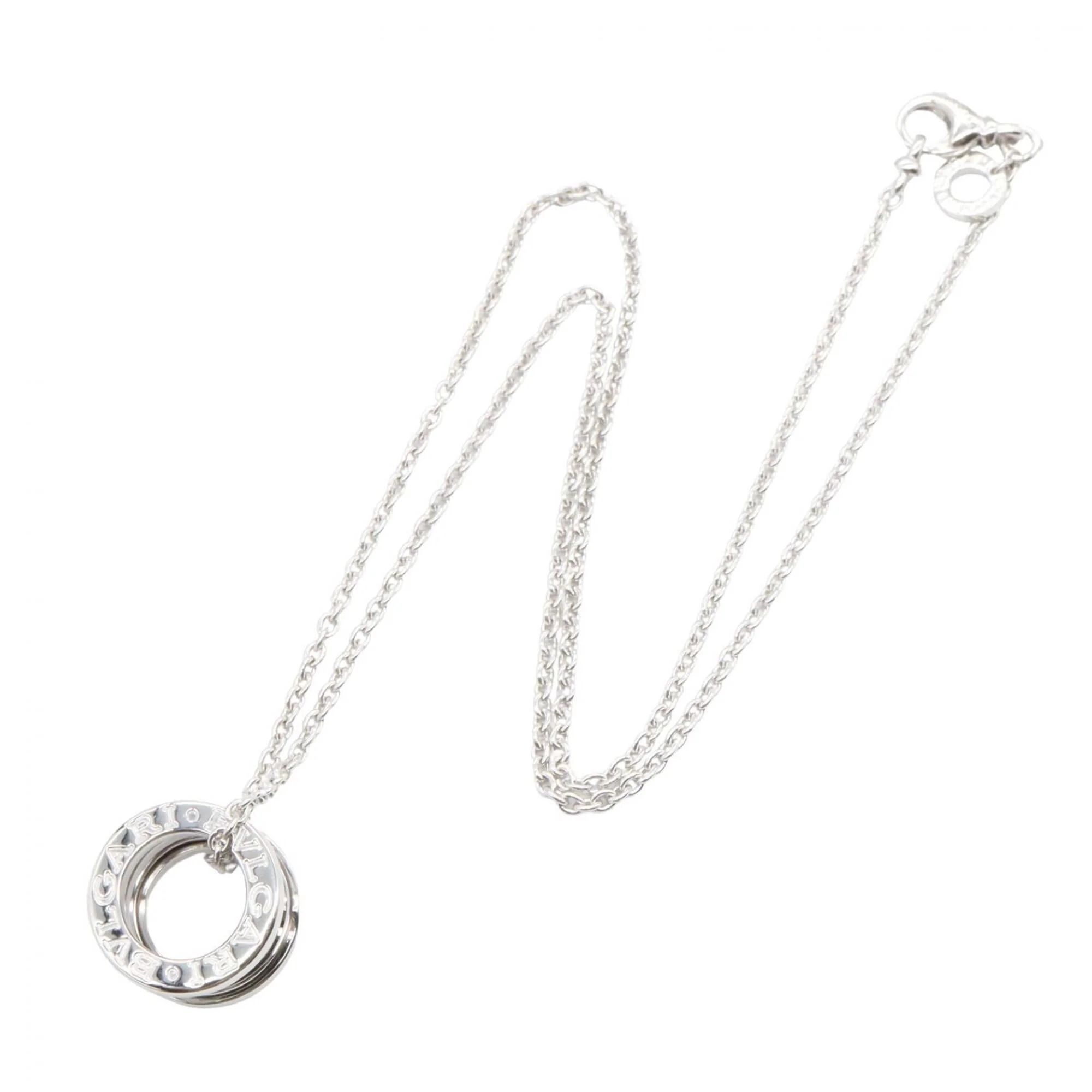 B.Zero1 Pendant Necklace 18K White Gold - Image 2