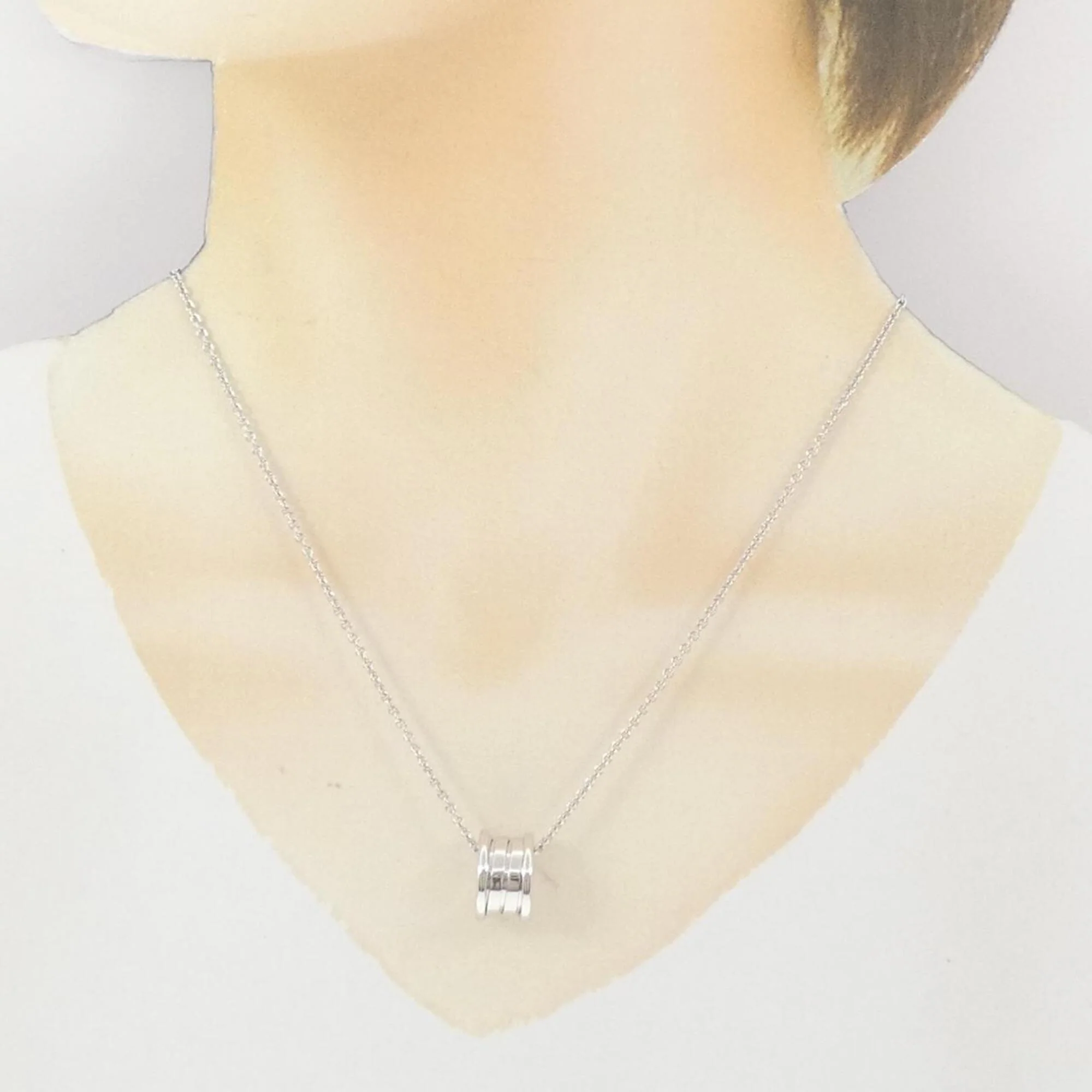 B.Zero1 Pendant Necklace 18K White Gold - Image 6