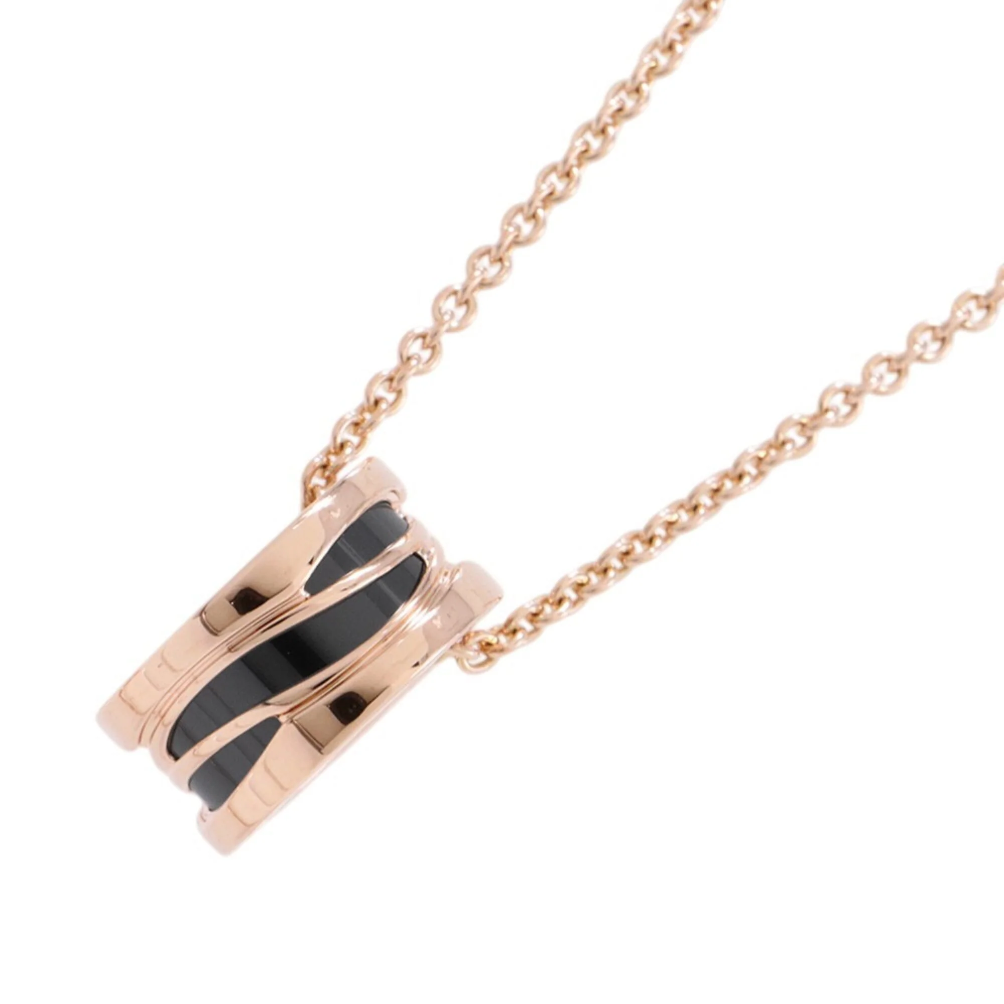 B.Zero1 Pendant Necklace Ceramic and 18K Rose Gold - Image 3