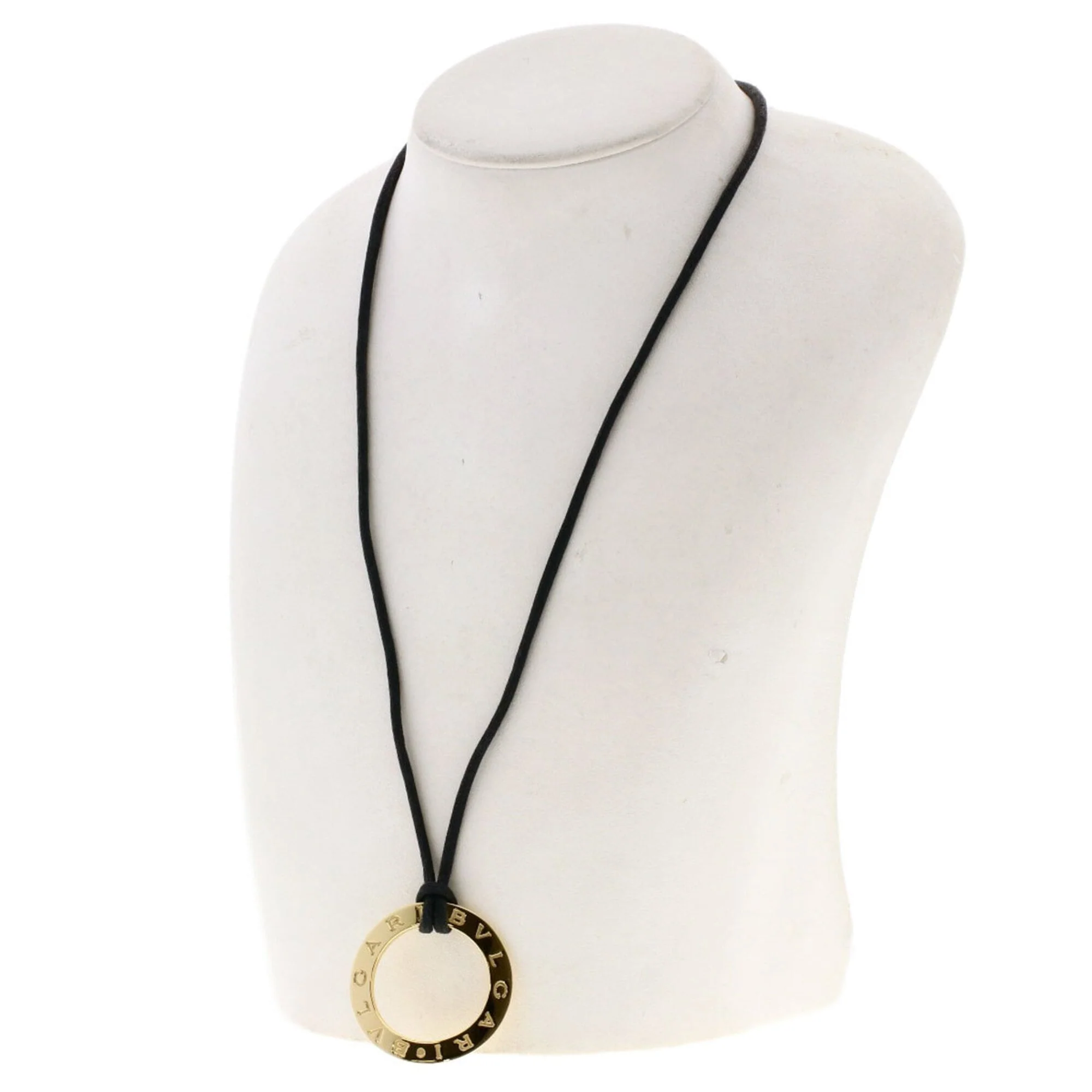 Circle Pendant Necklace 18K Yellow Gold - Image 7