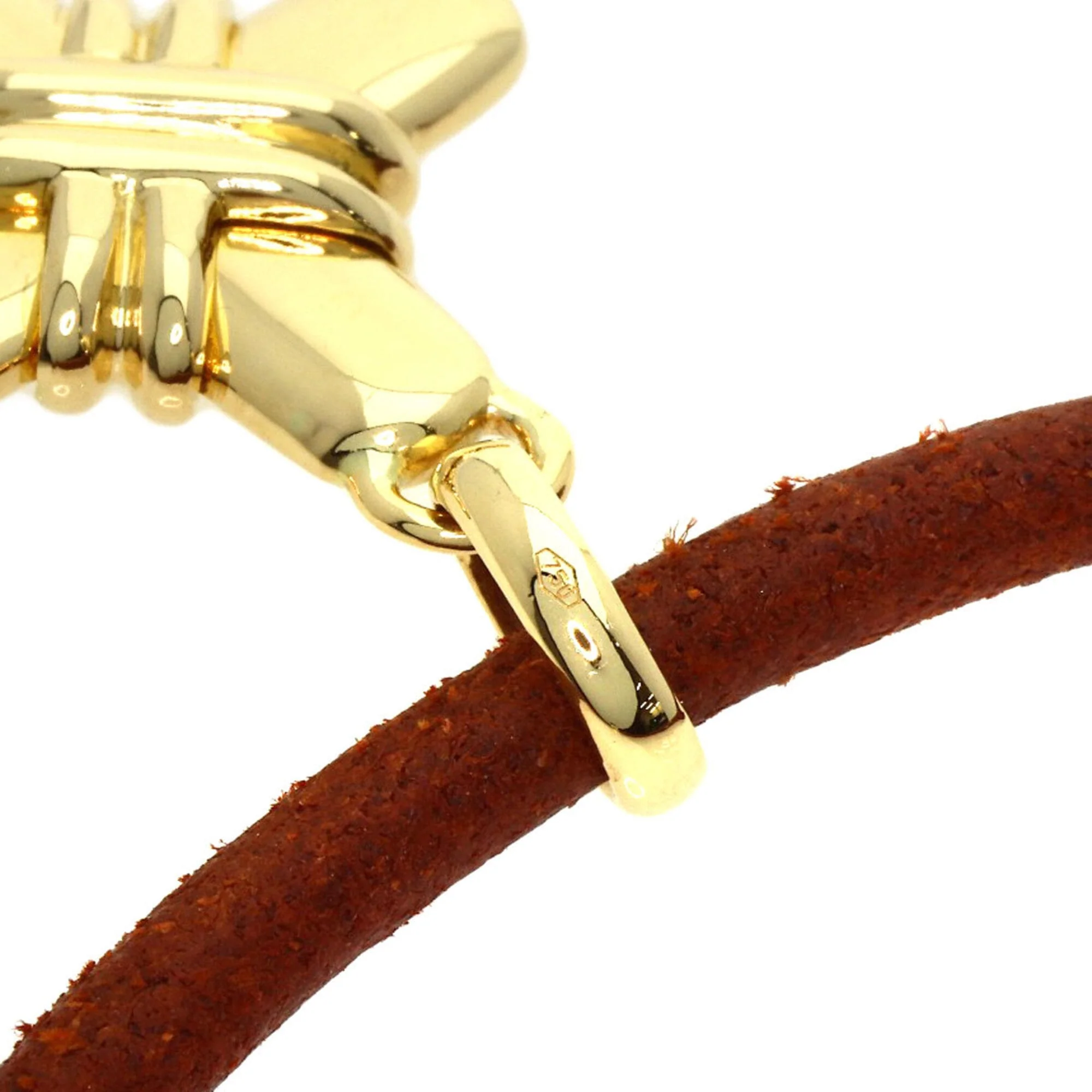 Cross Choker Necklace 18K Yellow Gold - Image 5