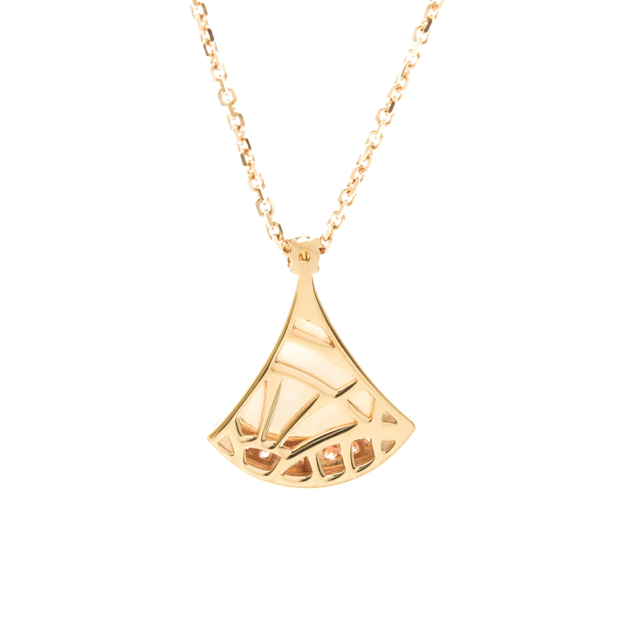 Diva Dream Pendant Necklace 18K Rose Gold with Diamond and Mother of Pearl - Image 2