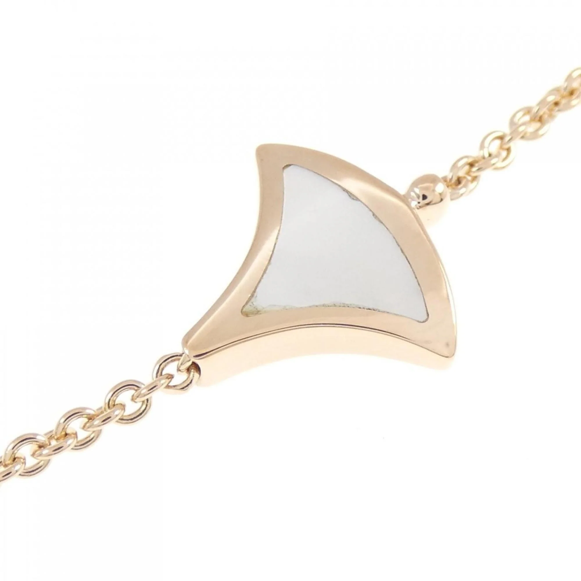 Diva's Dream Pendant Necklace 18K Rose Gold with Mother of Pearl and Onyx - Image 4