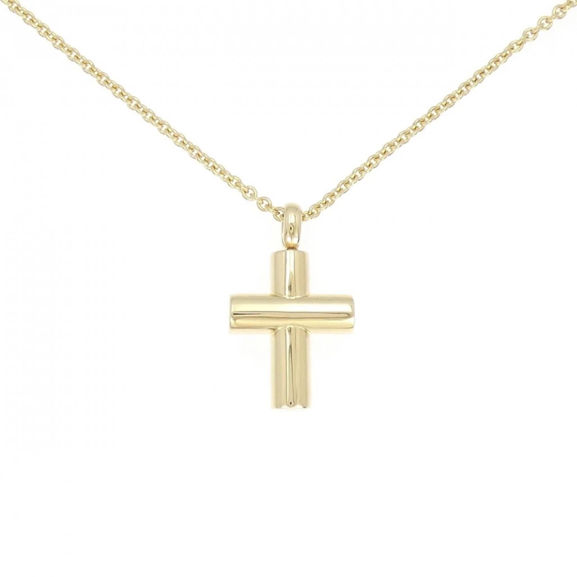 Latin Cross Pendant Necklace 18K Yellow Gold